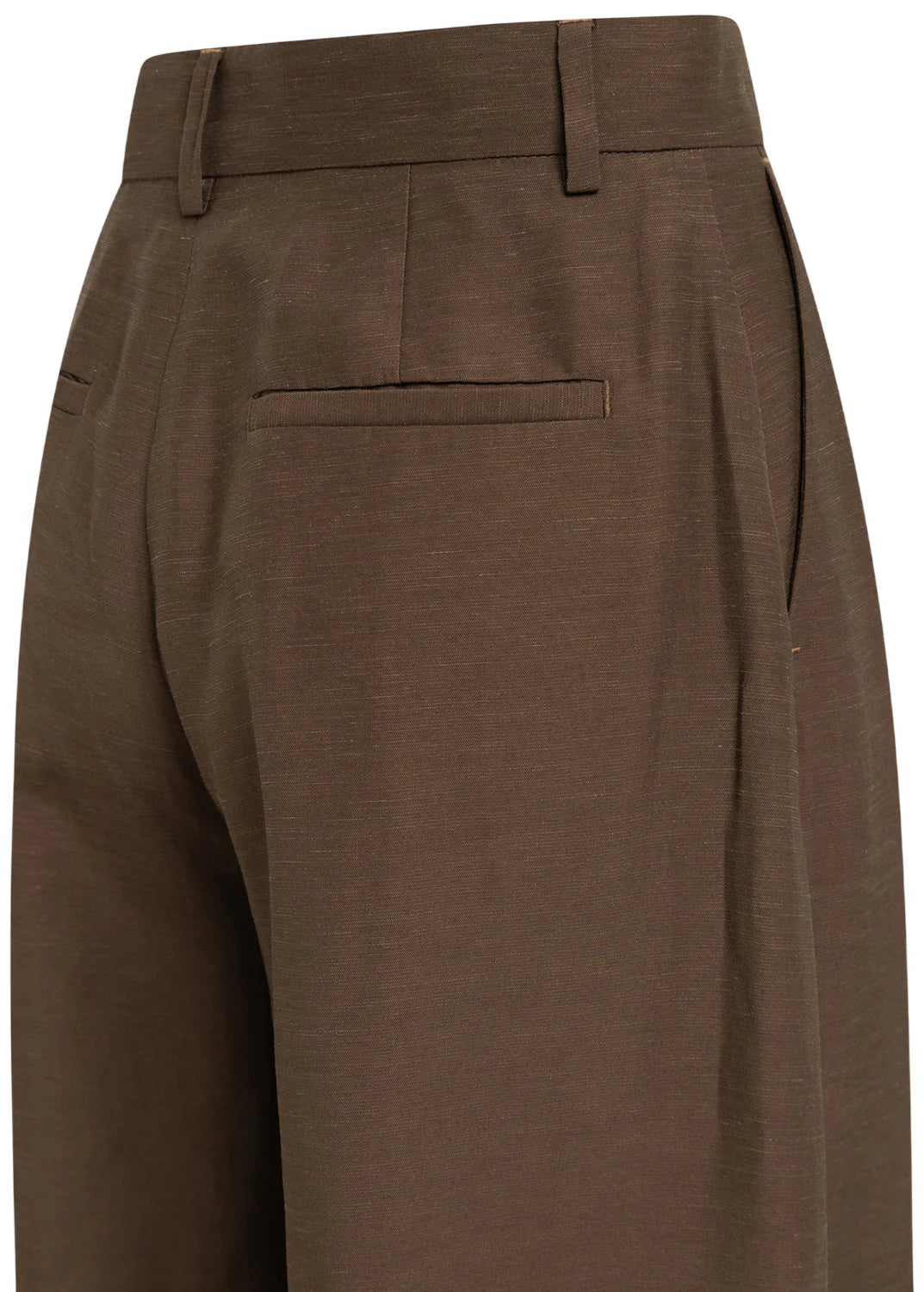Blugirl pantaloni wide leg donna misto lino marrone RA6192T8823 90913 BLUGIRL 