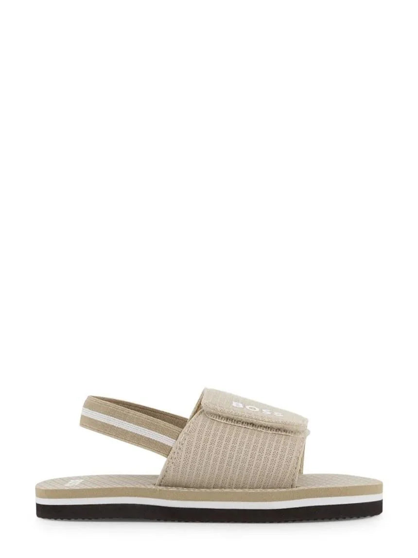 Boss sandali bambino con strappi beige J52820 BEIGE BOSS 