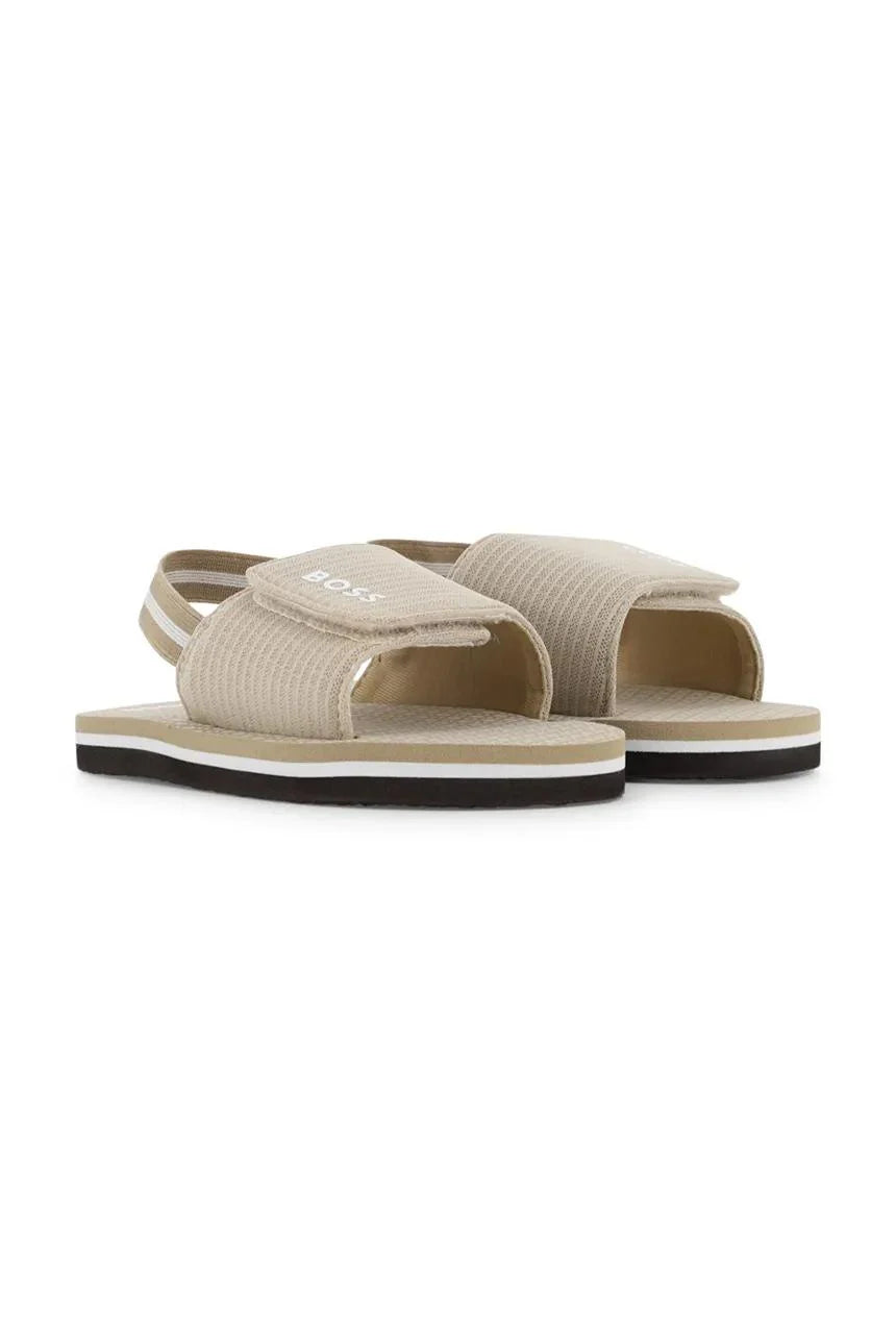 Boss sandali bambino con strappi beige J52820 BEIGE BOSS 