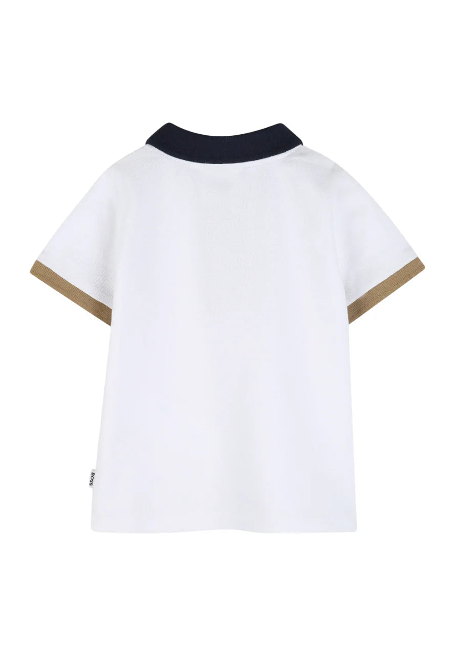 Boss polo neonato manica corta bianco J52878 BIANCO BOSS 