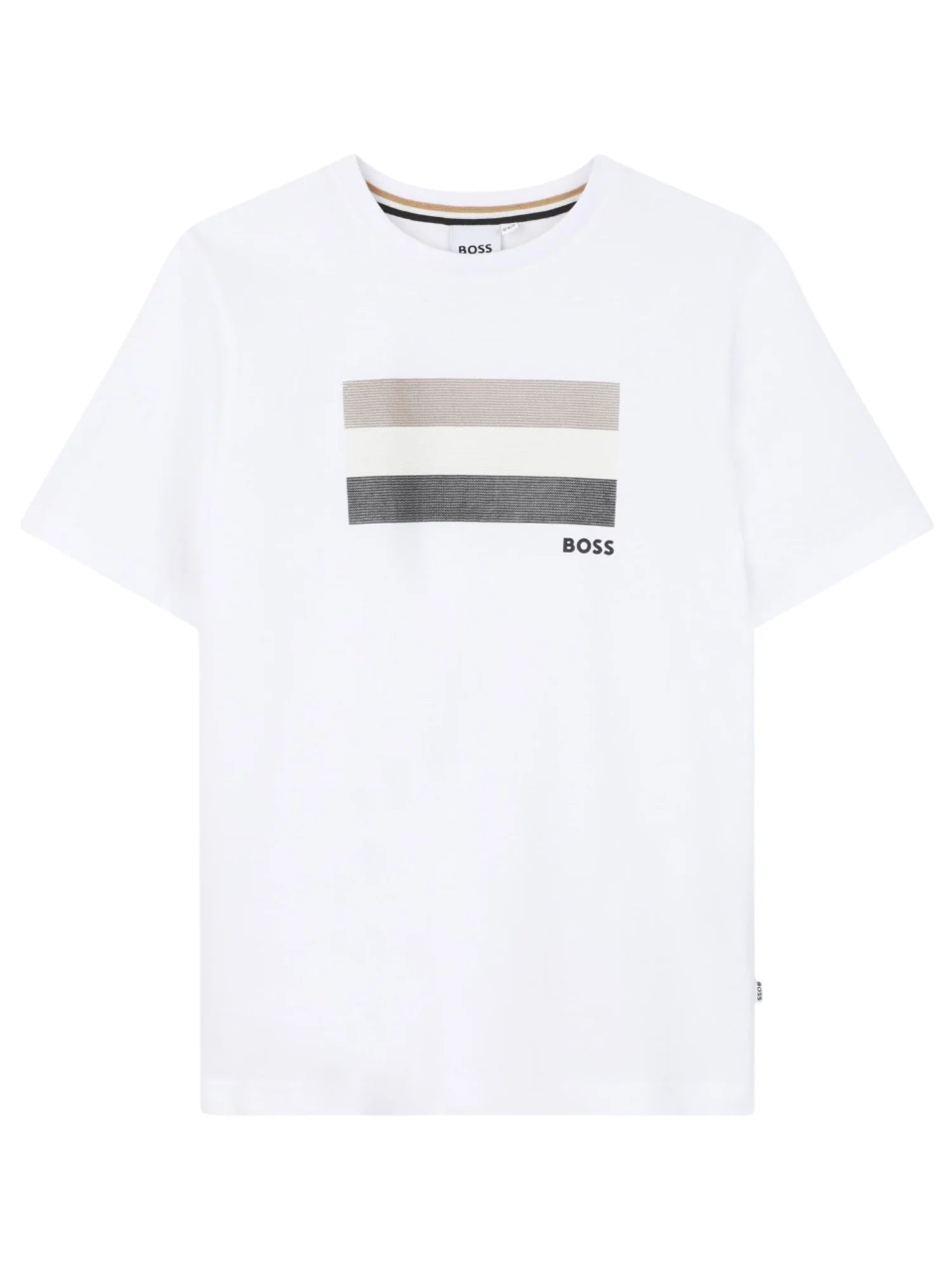 Boss T-shirt bambino manica corta con logo bianco J52979 BIANCO BOSS 