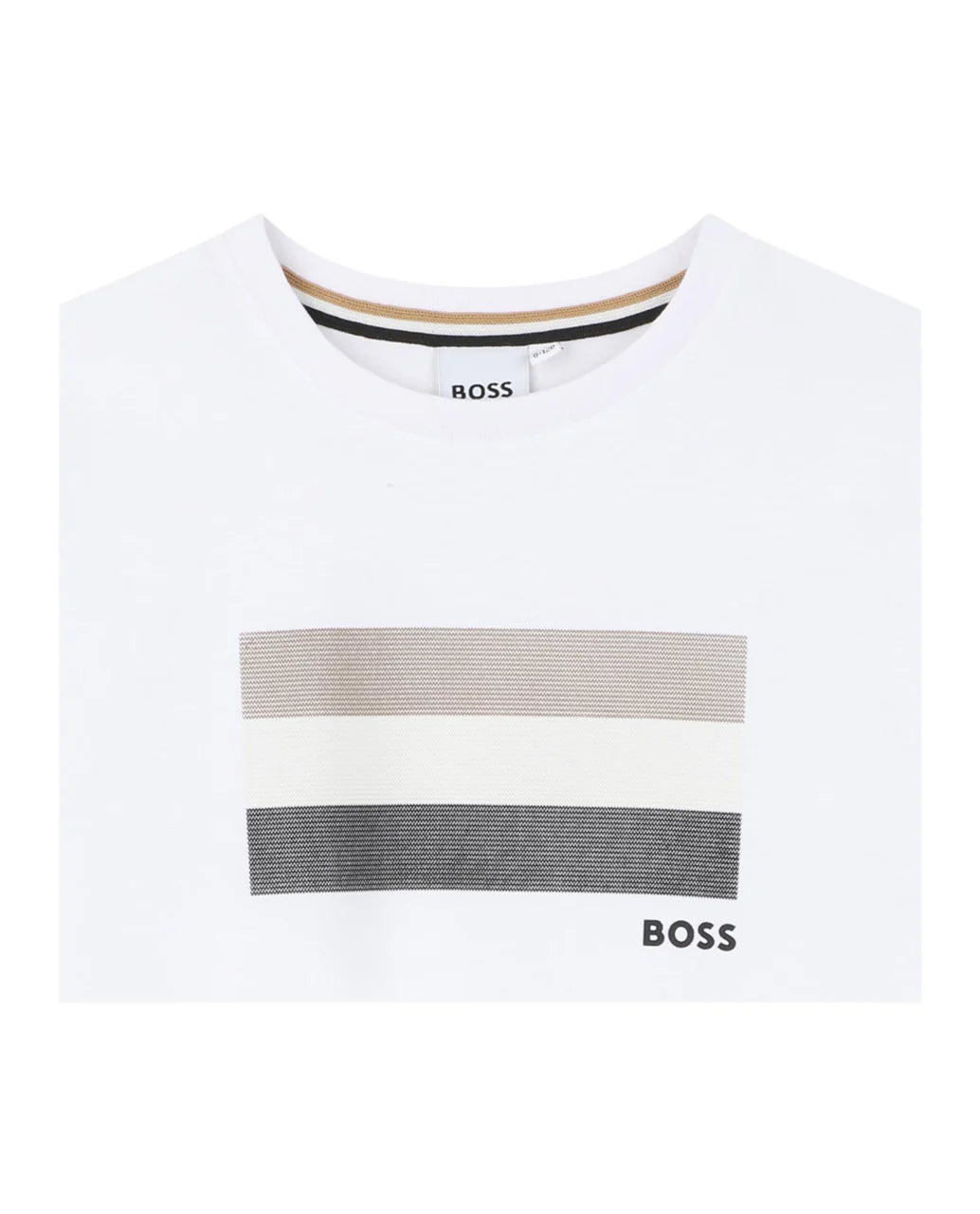 Boss T-shirt bambino manica corta con logo bianco J52979 BIANCO BOSS 