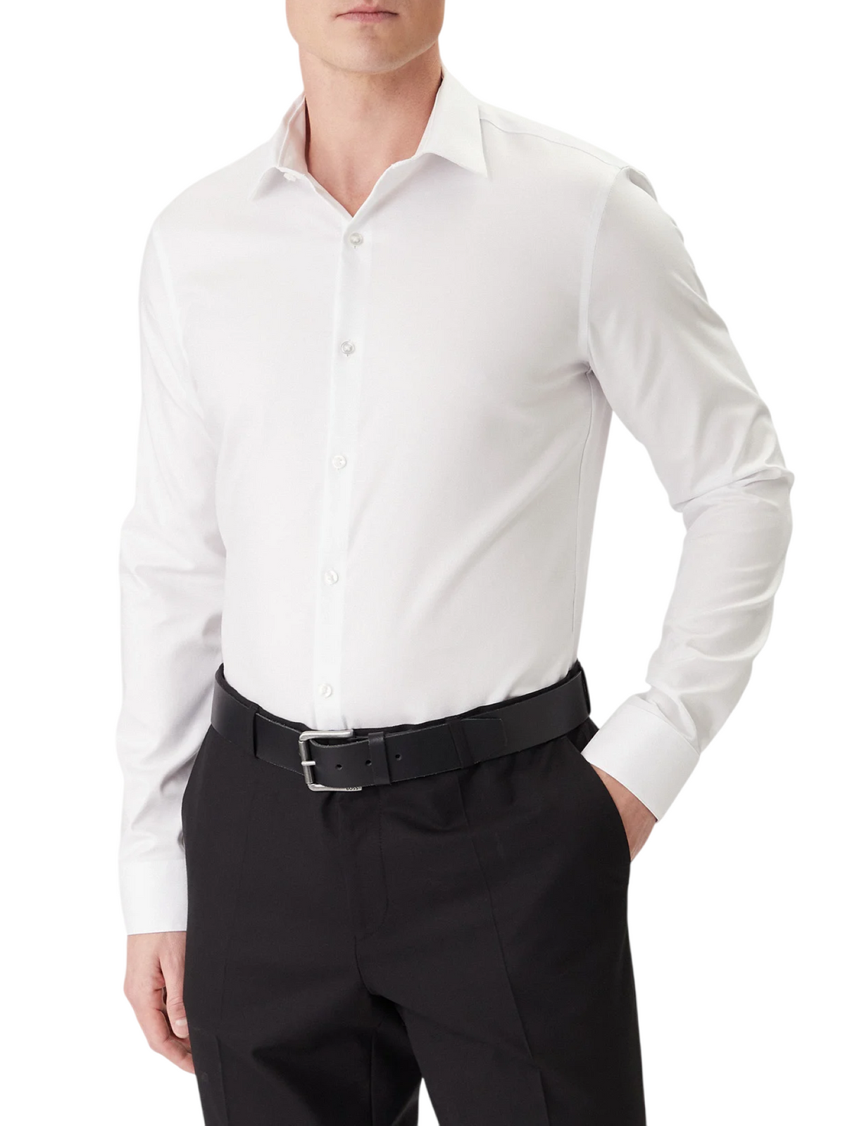 Calvin Klein camicia uomo in cotone stretch no stiro bianco LV019EU090 7K2 Calvin Klein 