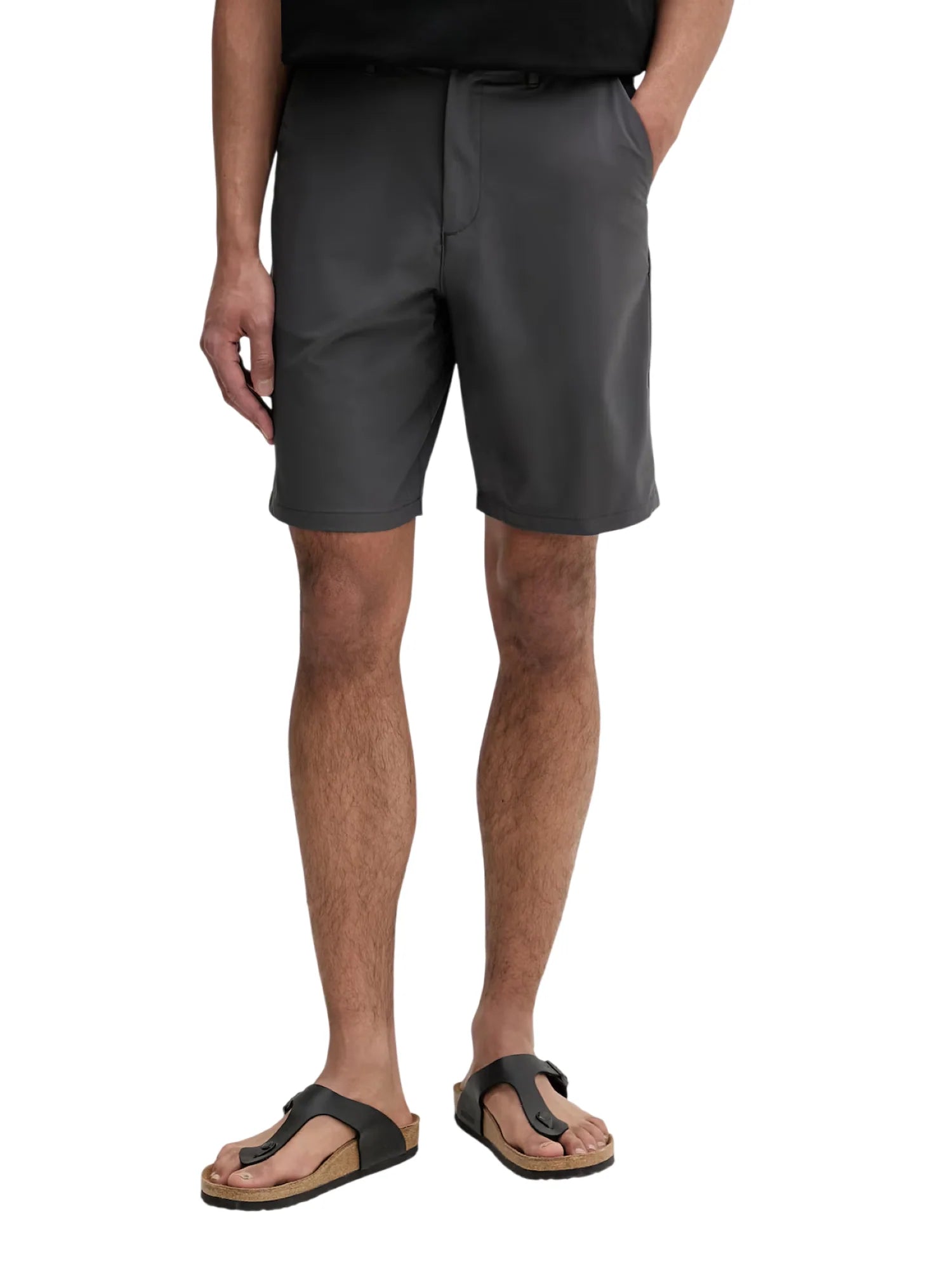 Calvin Klein bermuda uomo straight in tessuto tecnico grigio LV04LB613G BAC Calvin Klein 