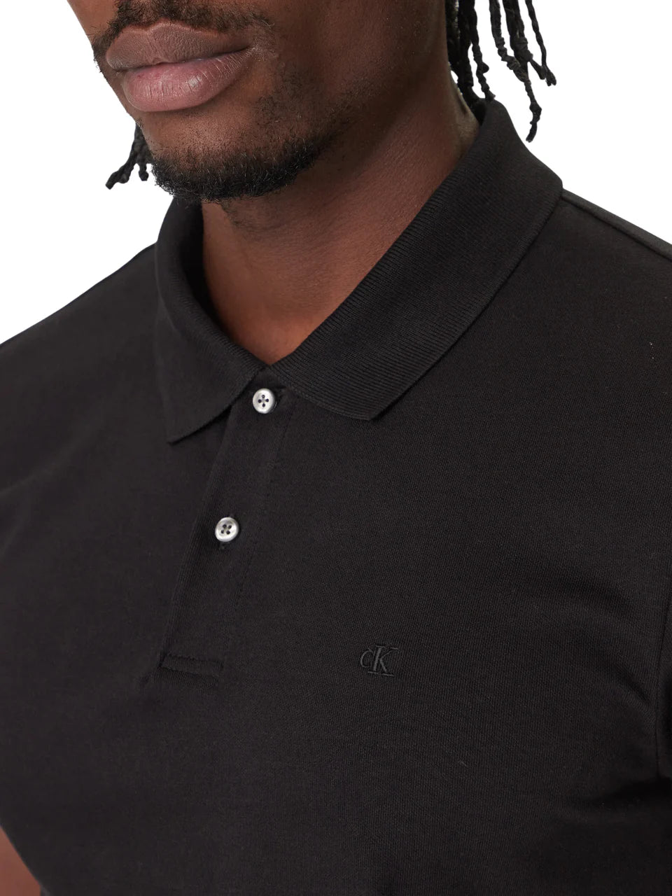 Calvin Klein polo uomo manica corta slim nero LV04LC254G UB1 Calvin Klein 
