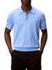 Calvin Klein polo uomo in maglia blu avio