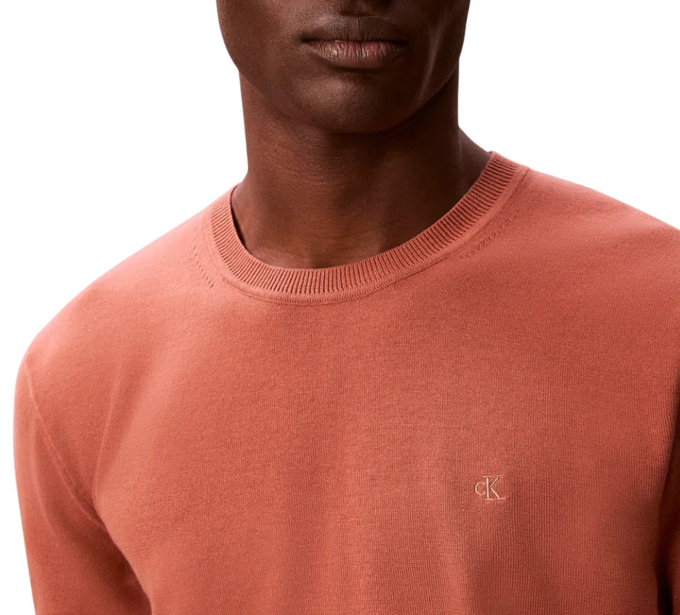 Calvin Klein maglia uomo manica corta in cotone arancio LV04LC333G 0KL Calvin Klein 