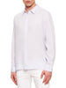 Calvin Klein camicia uomo manica lunga misto lino lavanda