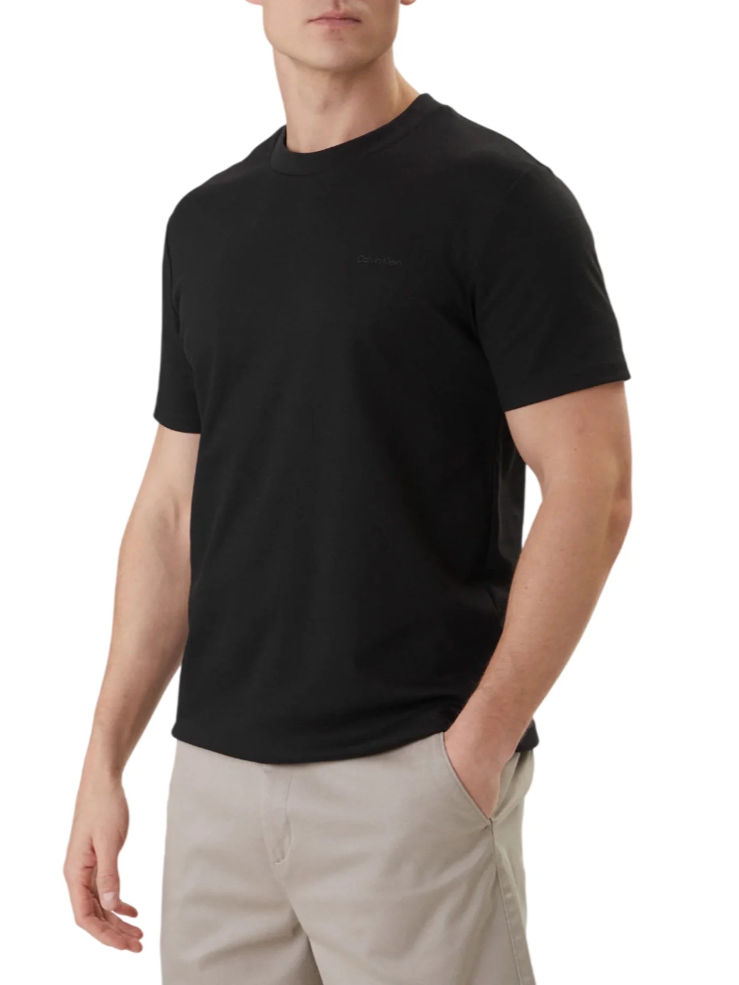 Calvin Klein T-shirt uomo maniche corte con logo nero LV04LF209G UB1 Calvin Klein 
