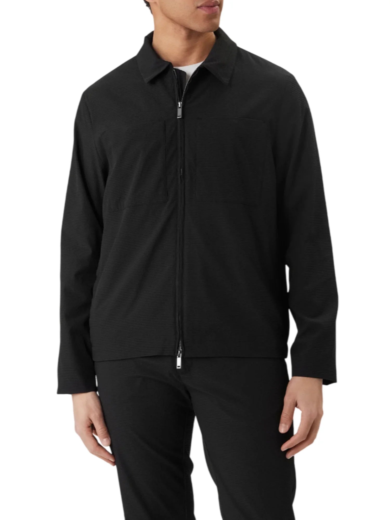 Calvin Klein giubbino leggero uomo con tasconi nero LV04LF424G UB1 Calvin Klein 