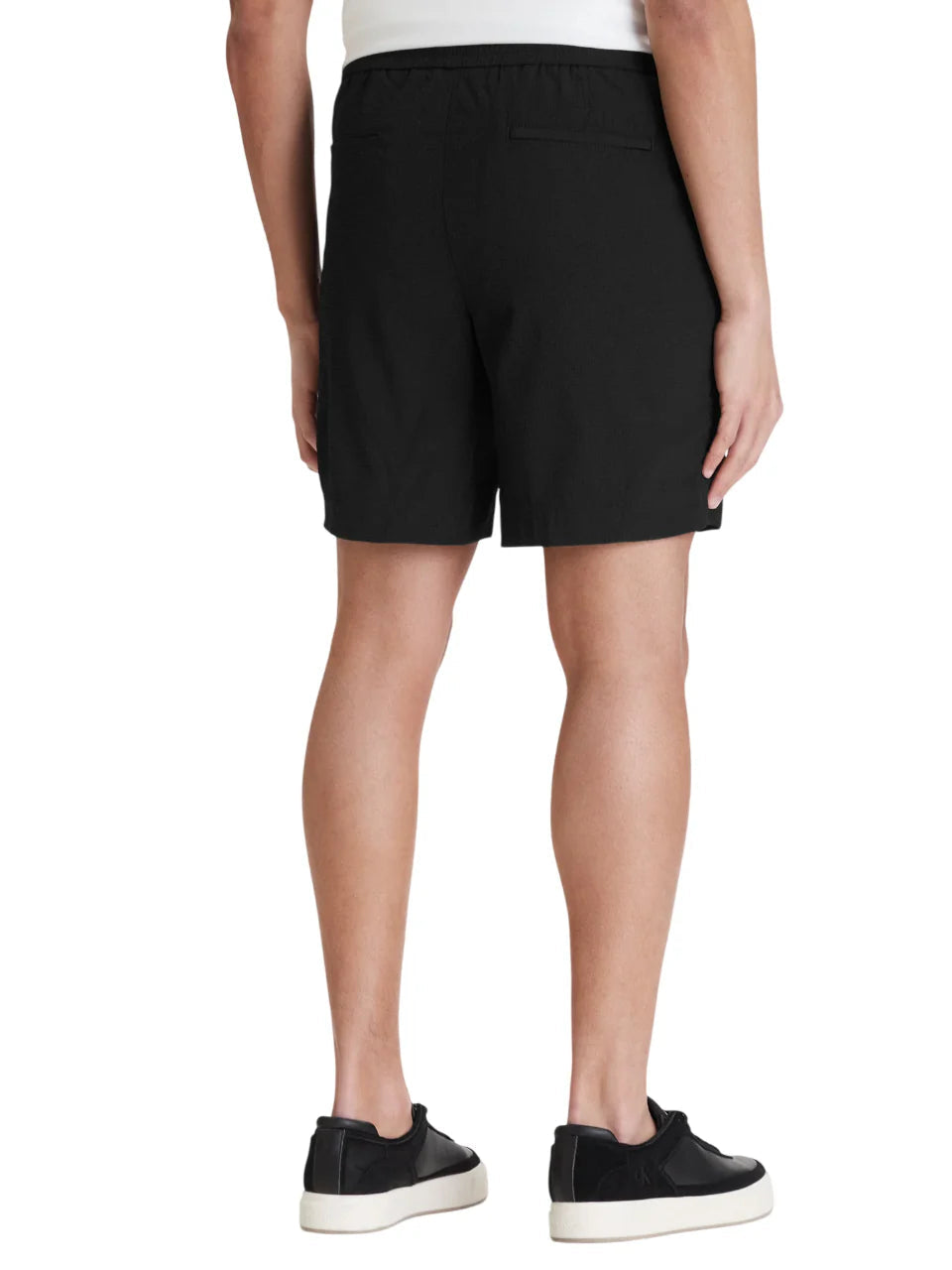 Calvin Klein bermuda uomo in tessuto martellato nero LV04LF610G UB1 Calvin Klein 