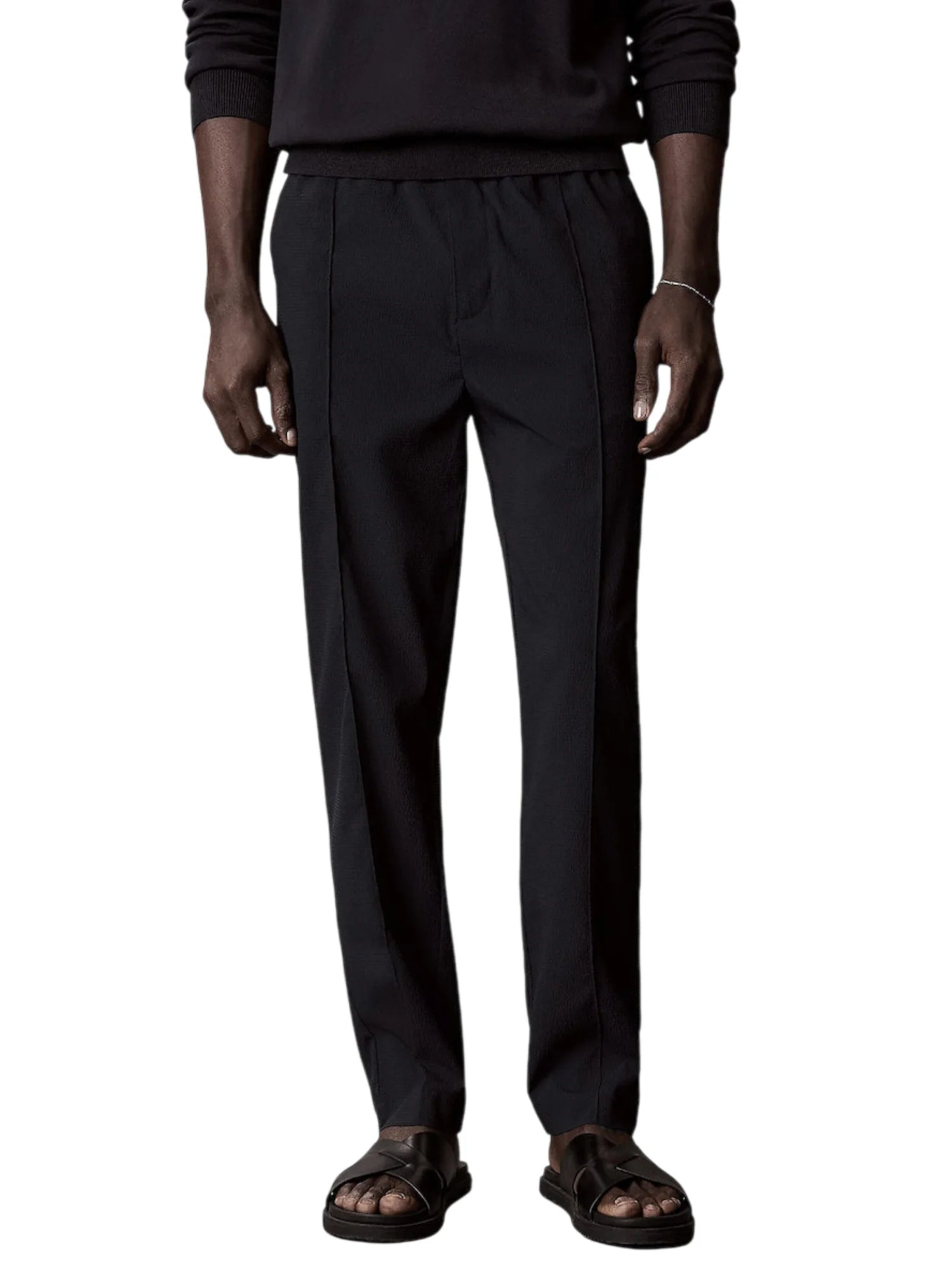Calvin Klein pantaloni uomo slim fit nero LV04LF611G UB1 Calvin Klein 