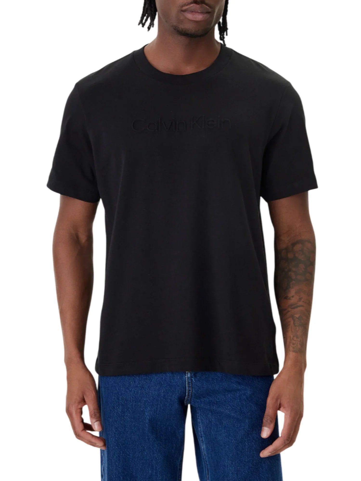 Calvin Klein T-shirt uomo manica corta con logo nero LV04LF811G UB1 Calvin Klein 