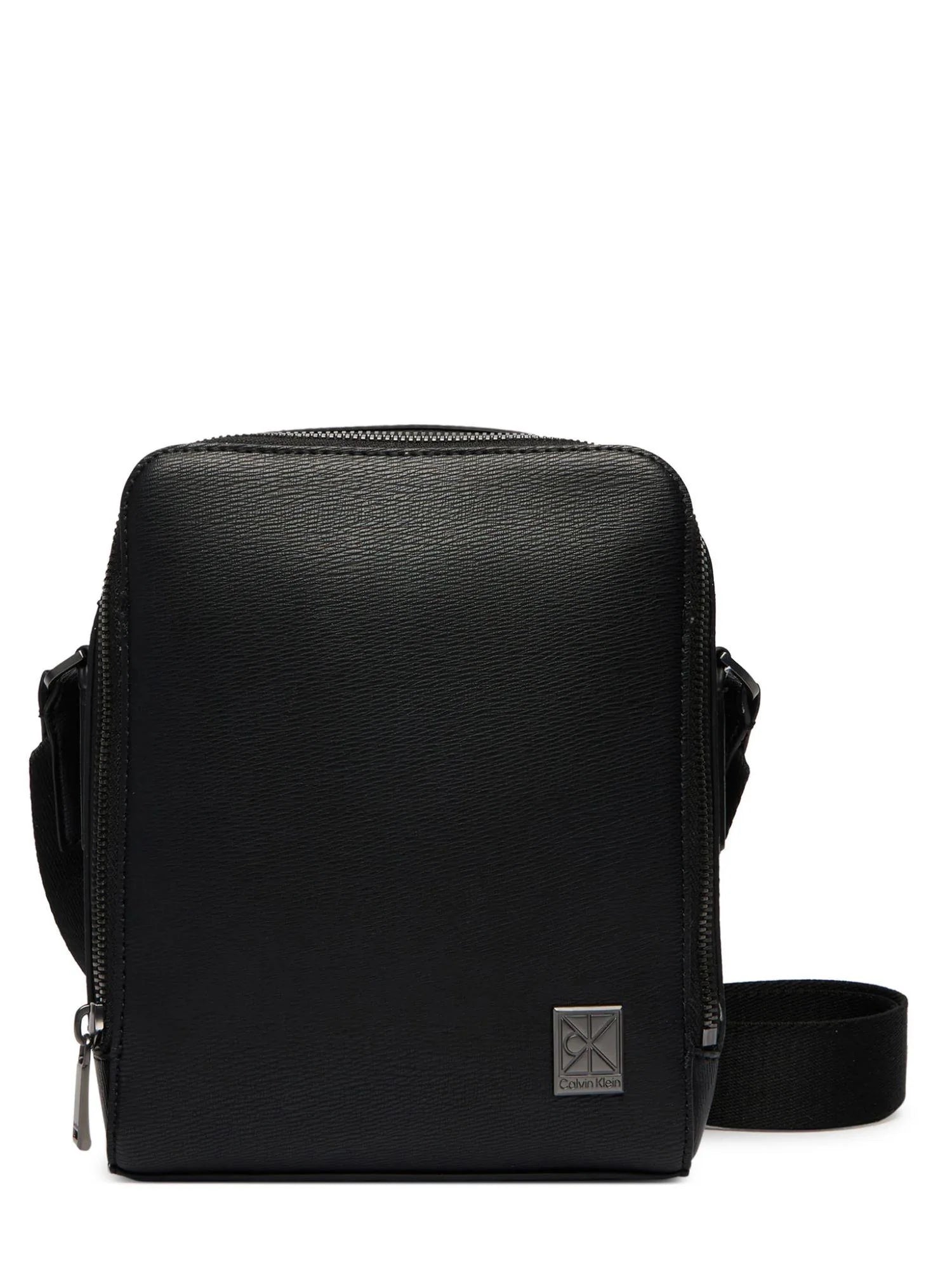 Calvin Klein borsa a tracolla uomo in ecopelle saffiano nero LV04D3293G UB1 Calvin Klein Accessori 