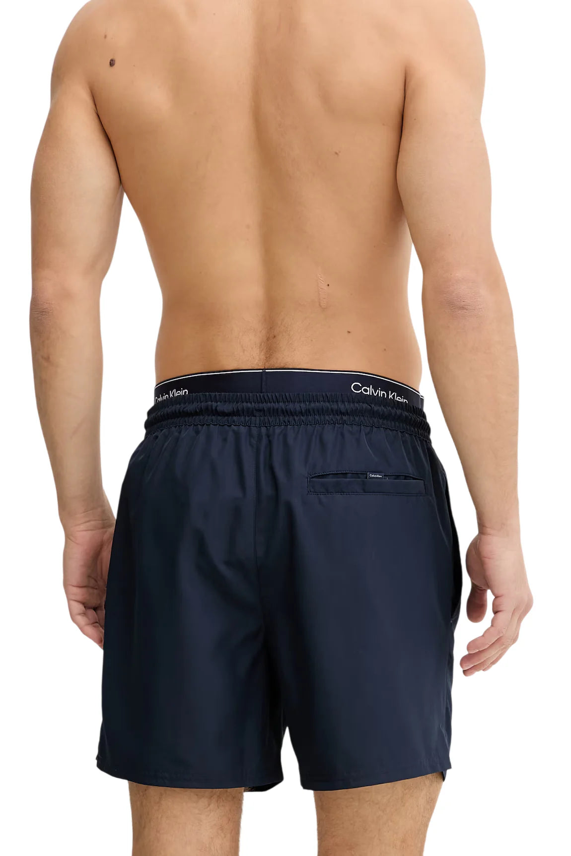 Calvin Klein boxer mare uomo con fascia logata blu LV00N61023 0PP Calvin Klein Beachwear 