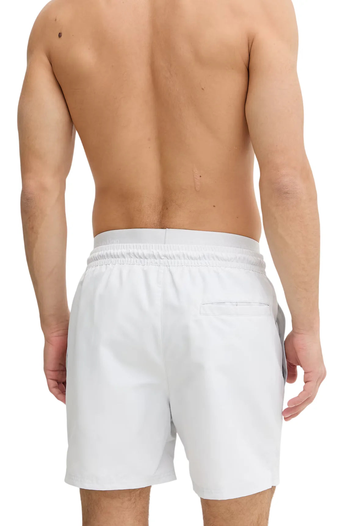 Calvin Klein boxer mare uomo con fascia logata grigio chiaro LV00N61023 5GE Calvin Klein Beachwear 