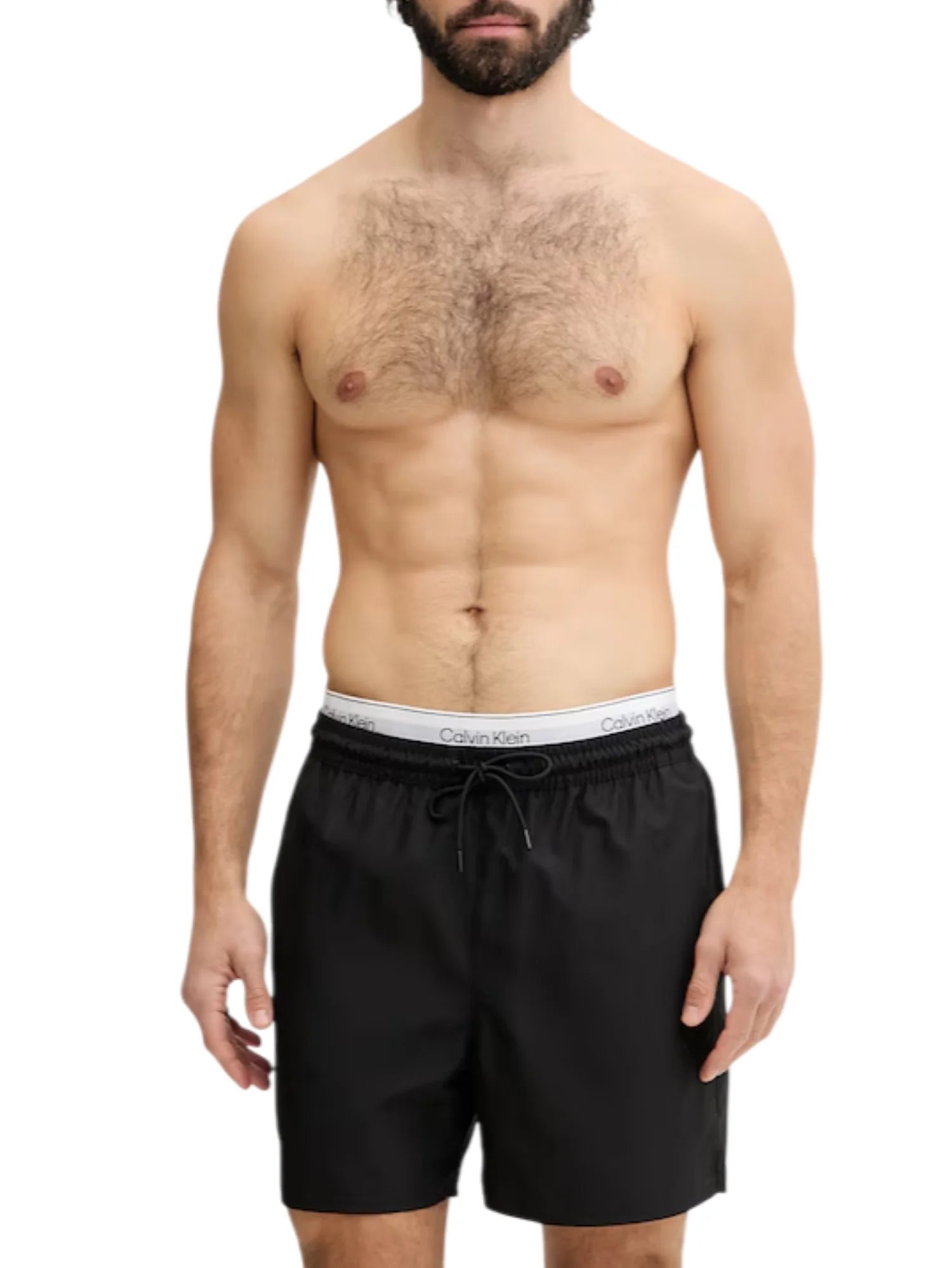 Calvin Klein boxer mare uomo con fascia logata nero LV00N61023 UB1 Calvin Klein Beachwear 