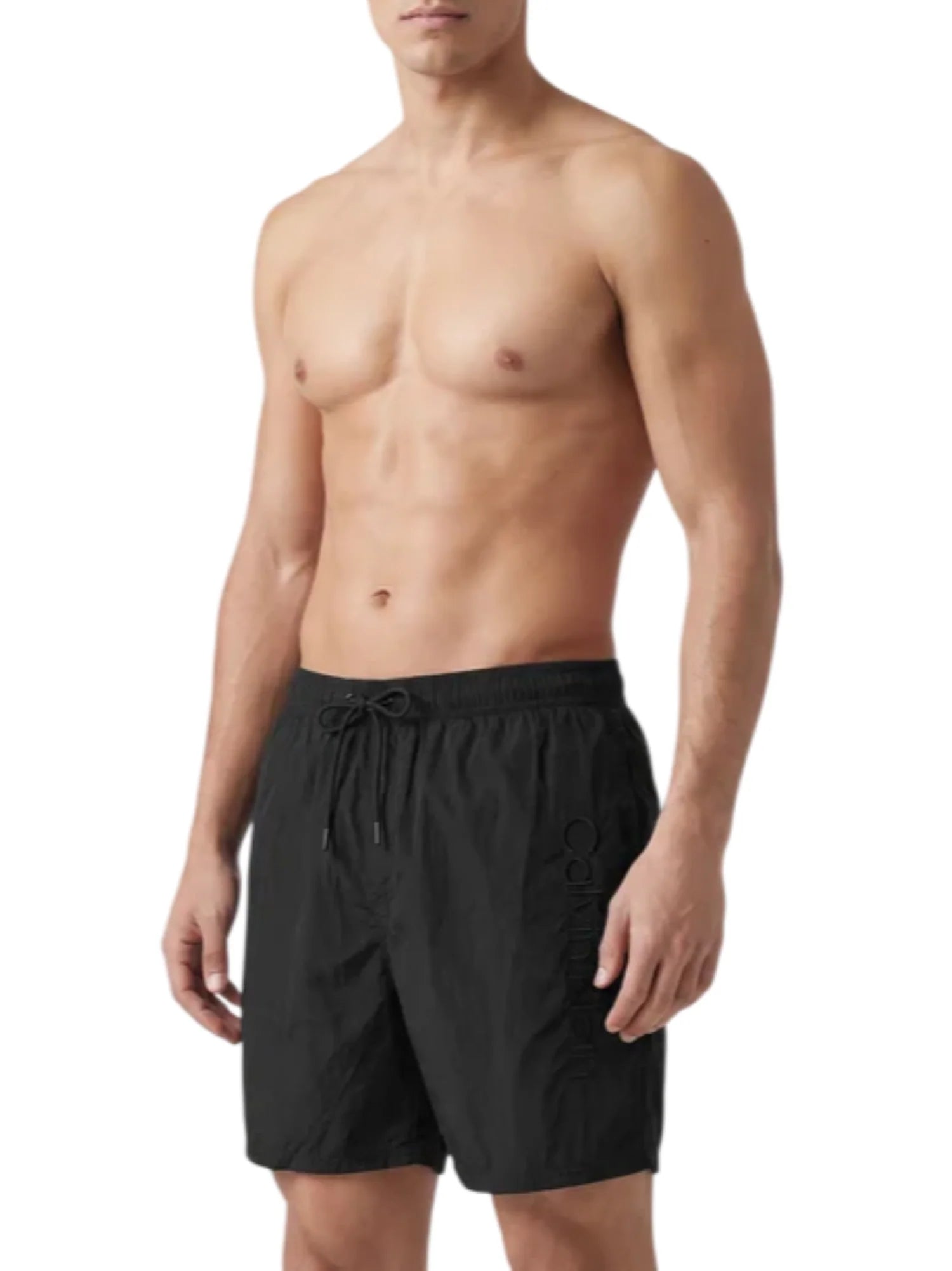 Calvin Klein boxer mare uomo con logo ricamato nero LV00N61029 UB1 Calvin Klein Beachwear 
