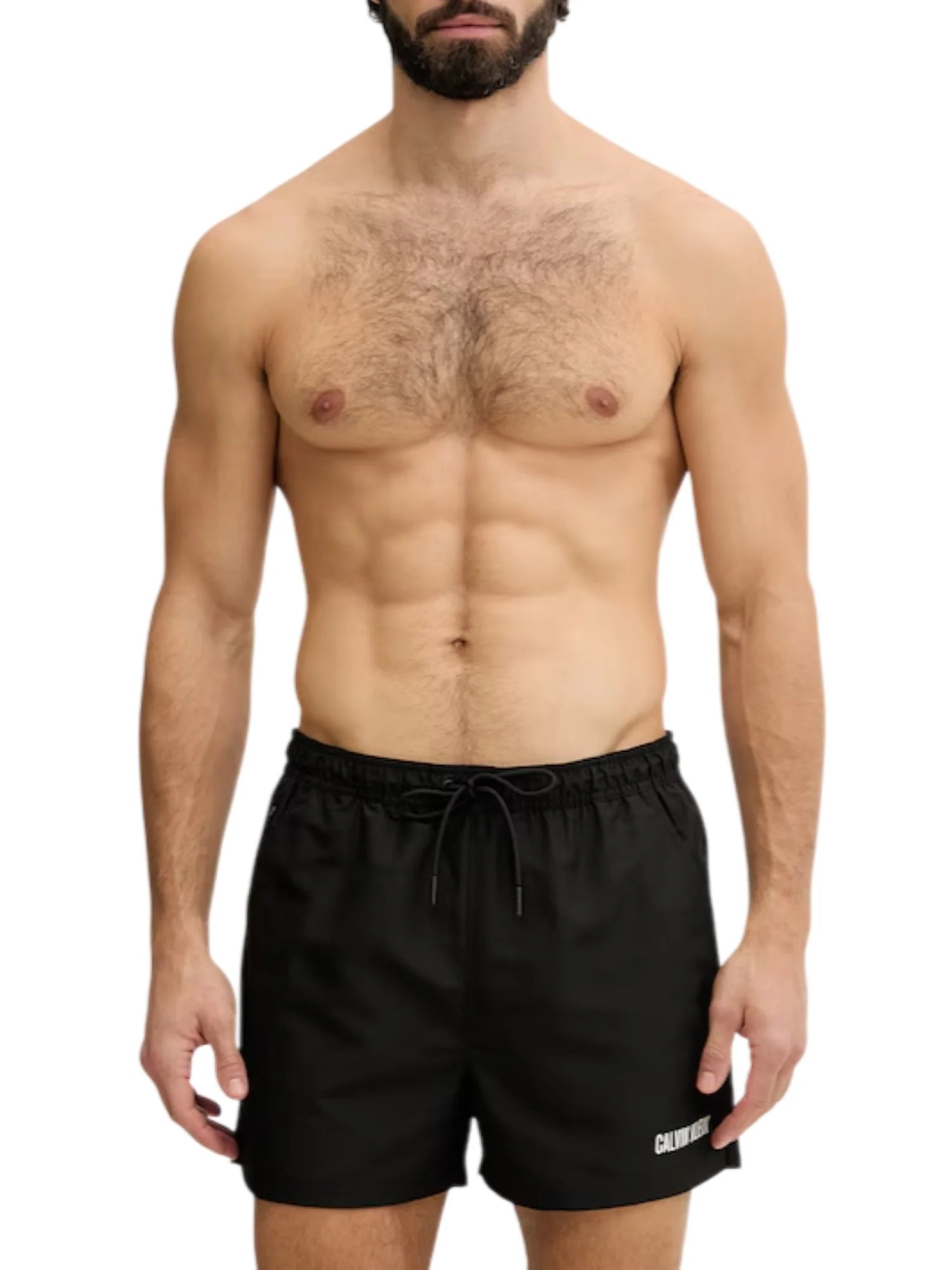 Calvin Klein boxer mare uomo con logo nero LV00N61048 UB1 Calvin Klein Beachwear 