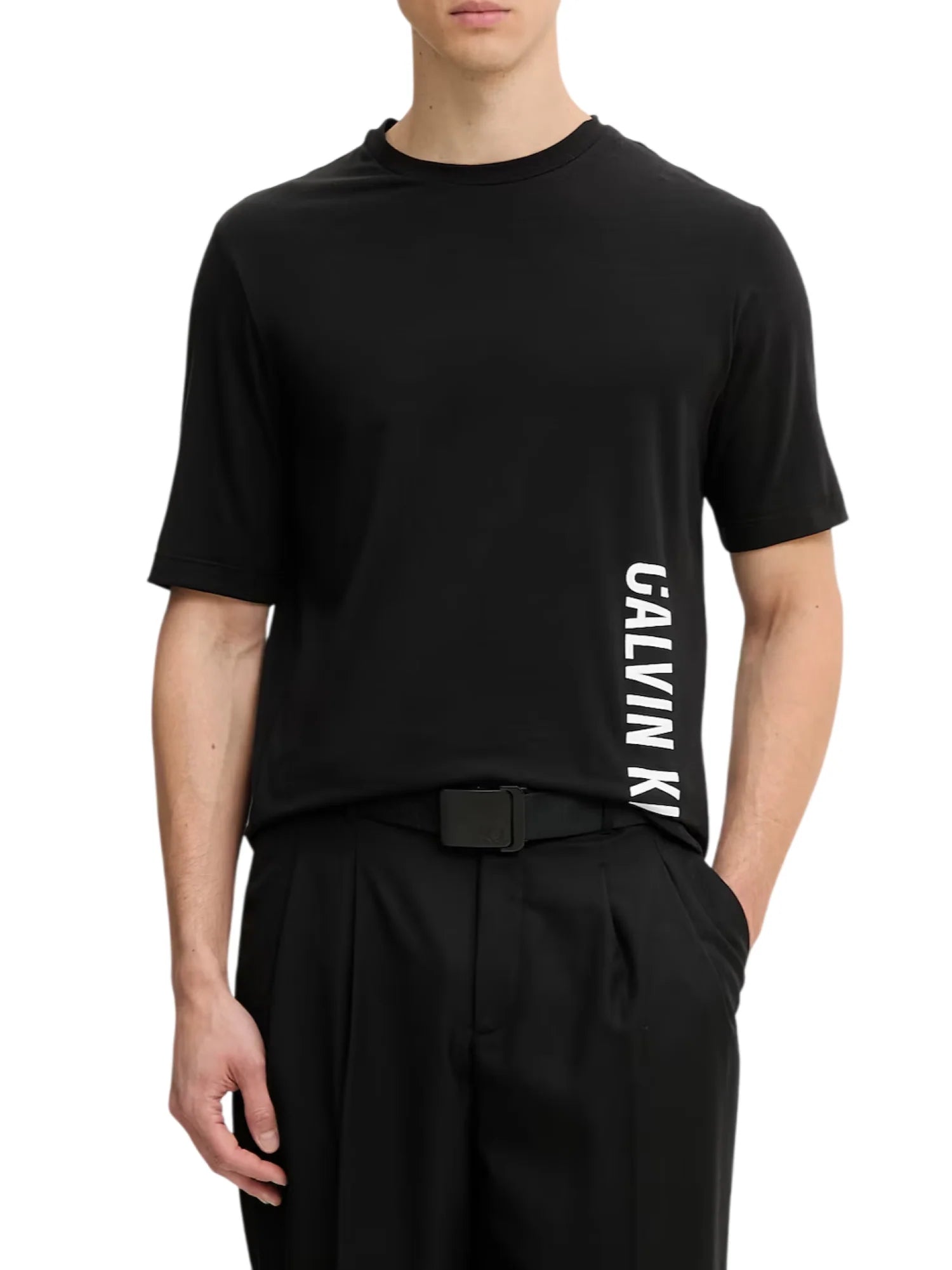 Calvin Klein T-shirt uomo manica corta con logo nero LV00NM3019 UB1 Calvin Klein Beachwear 