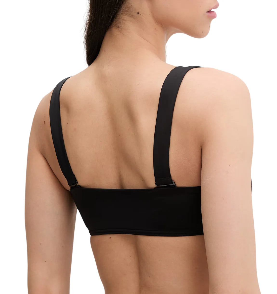 Calvin Klein bikini top donna con logo nero LV00Q61223 UB1 Calvin Klein Beachwear 