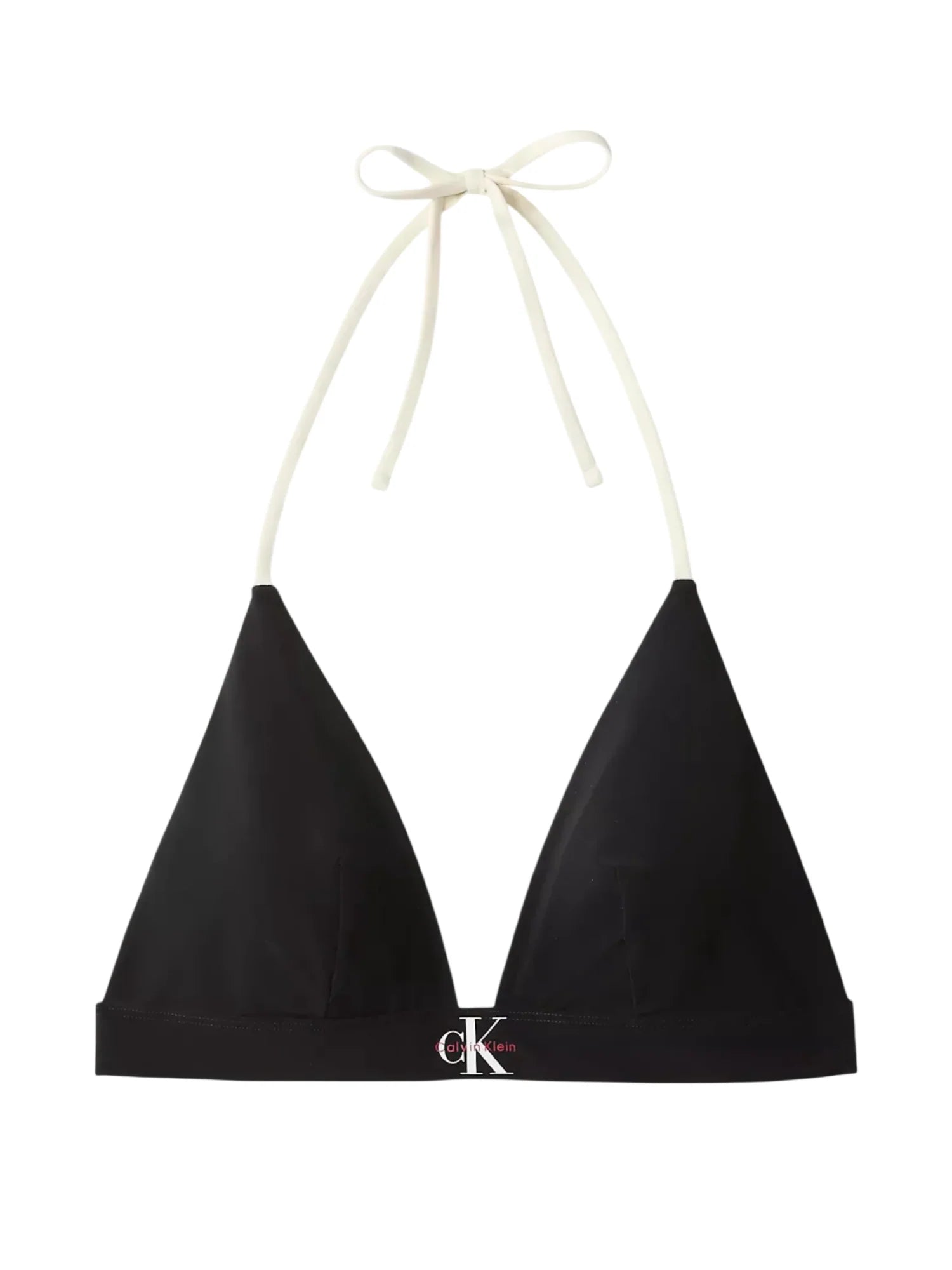 Calvin Klein bikini top triangolo donna con logo nero LV00Q61225 UB1 Calvin Klein Beachwear 