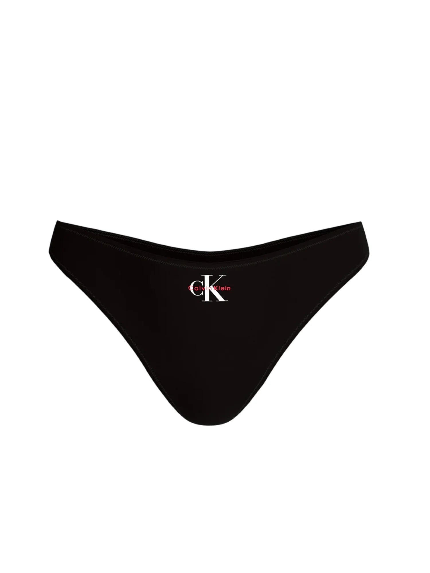 Calvin Klein slip perizoma mare donna con logo nero LV00Q61226 UB1 Calvin Klein Beachwear 