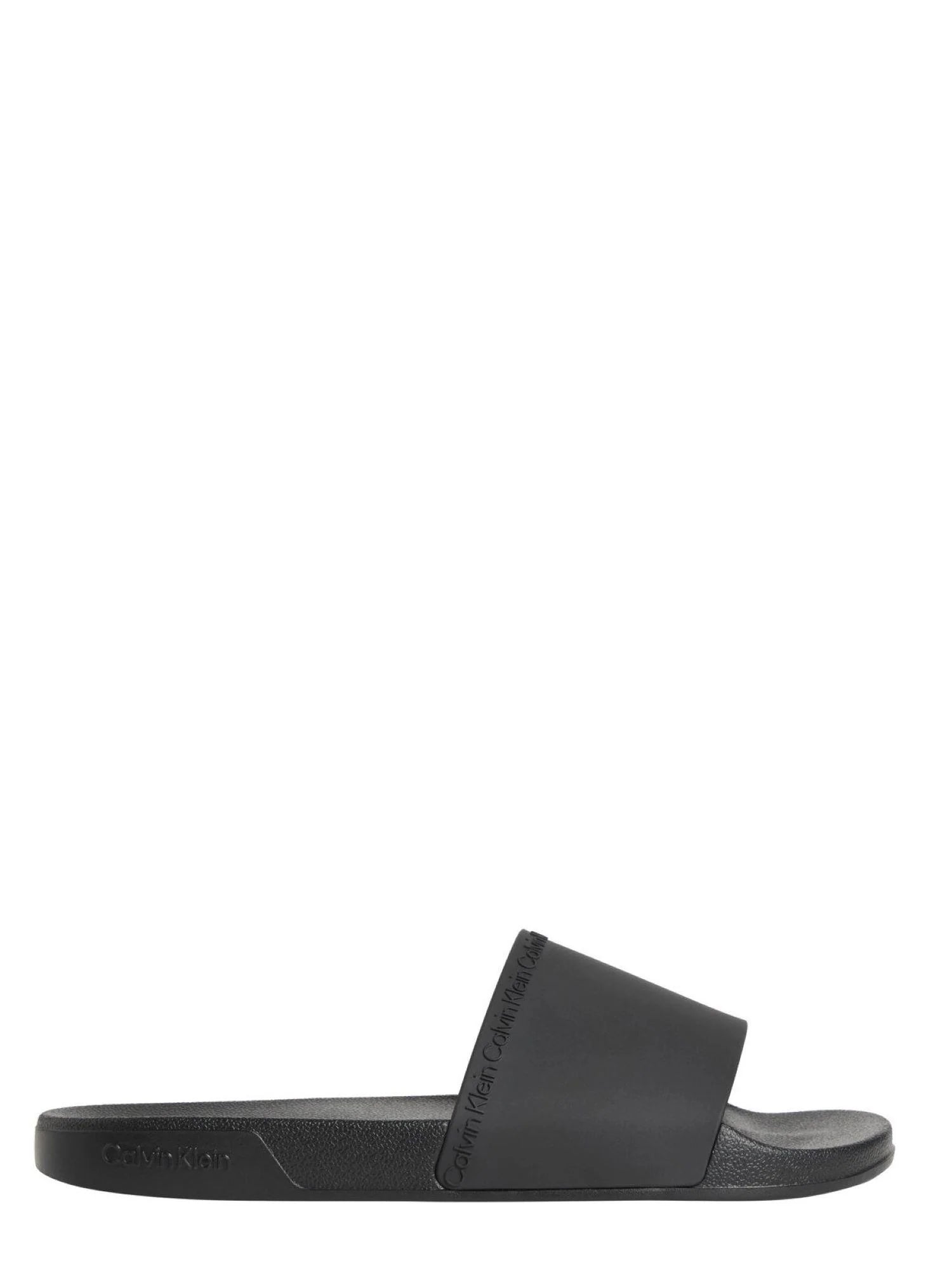 Calvin Klein ciabatte uomo in gomma con logo nero HM0HM02108 0GJ Calvin Klein Footwear 