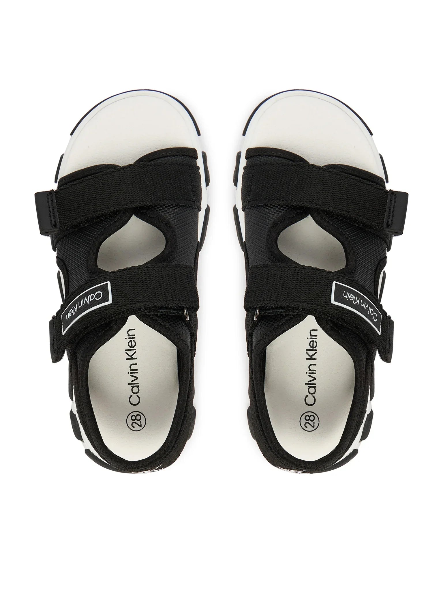 Calvin Klein sandali bambino con strappi nero V1B2-83321-1564 999 Calvin Klein Footwear 