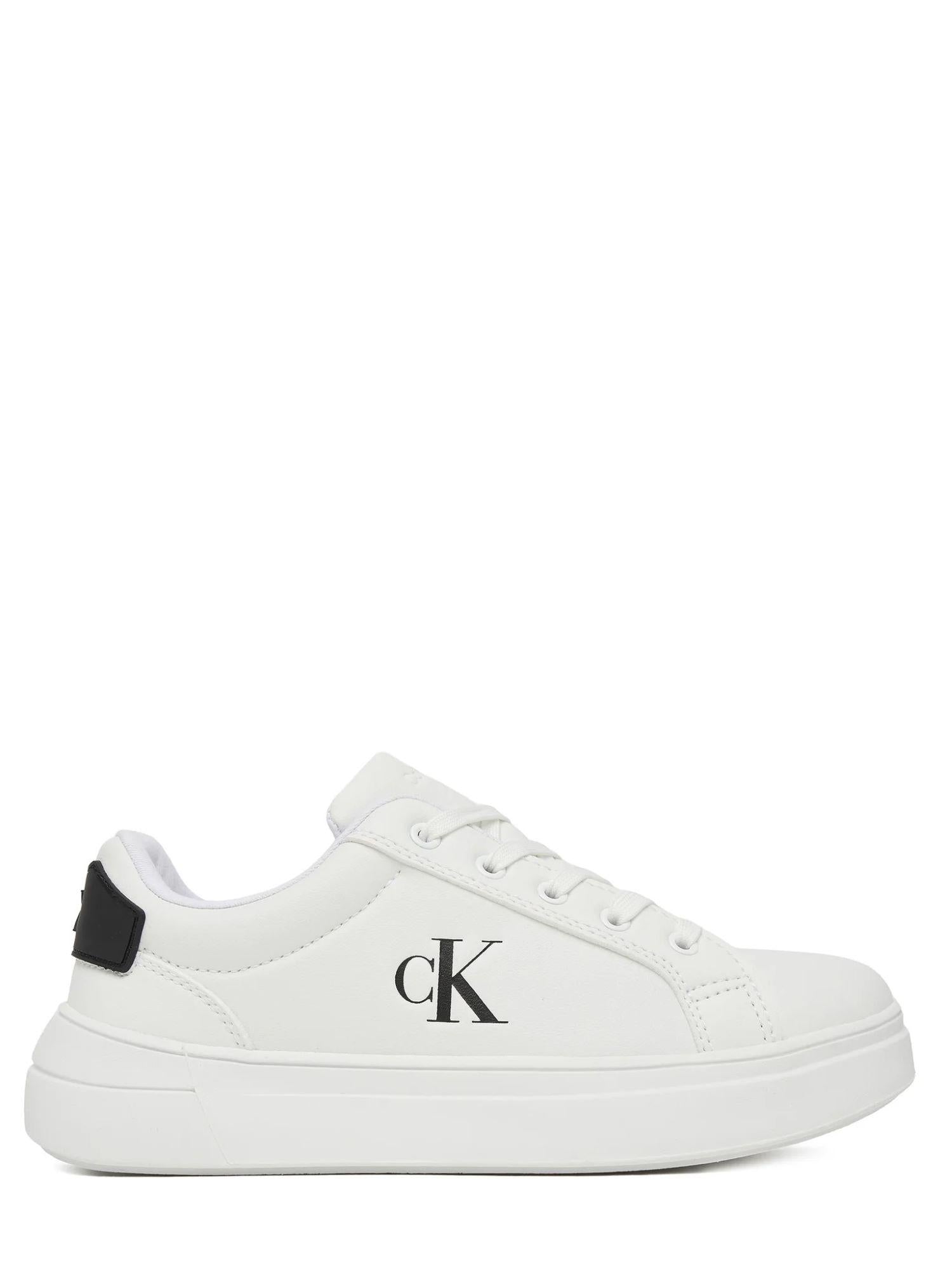 Calvin Klein Jeans sneakers bambino in ecopelle bianco V3X9-83300-1355 X002 Calvin Klein Footwear 