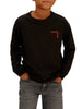Calvin Klein Jeans T-shirt manica lunga bambino nero