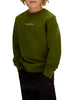 Calvin Klein Jeans felpa bambino minimal logo verde