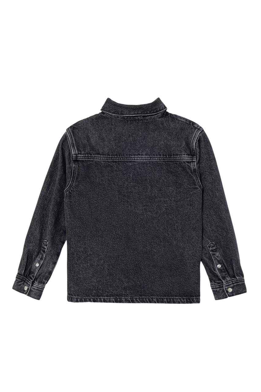 Calvin Klein Jeans giubbino bambino in denim lavaggio nero IB0IB02624 1BY Calvin Klein Jeans 