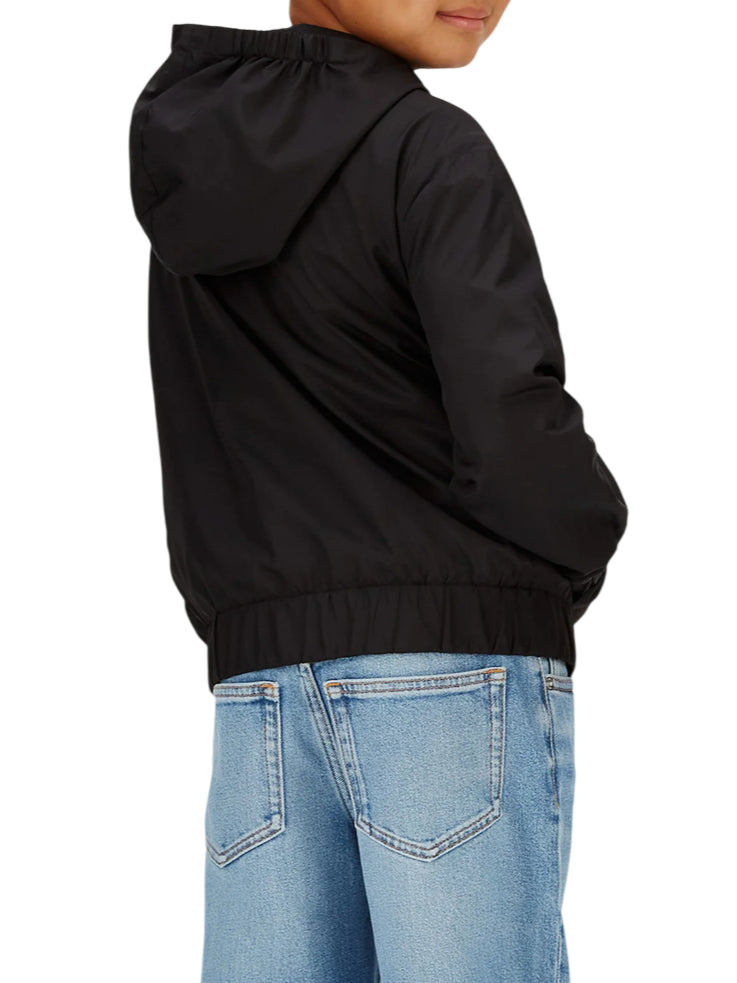 Calvin Klein Jeans giacca a vento bambino con cappuccio nero IB0IB02639 BEH Calvin Klein Jeans 