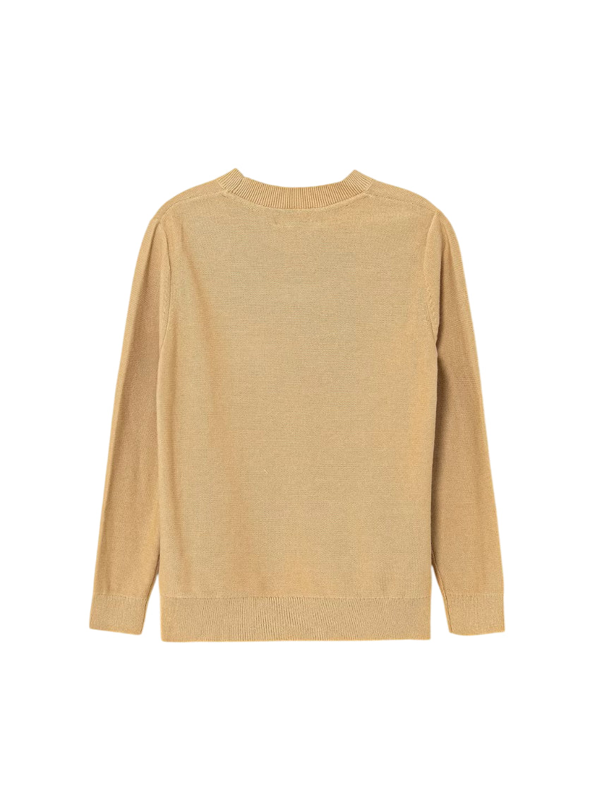 Calvin Klein Jeans maglia bambino in cotone beige IB0IB02641 ACA Calvin Klein Jeans 