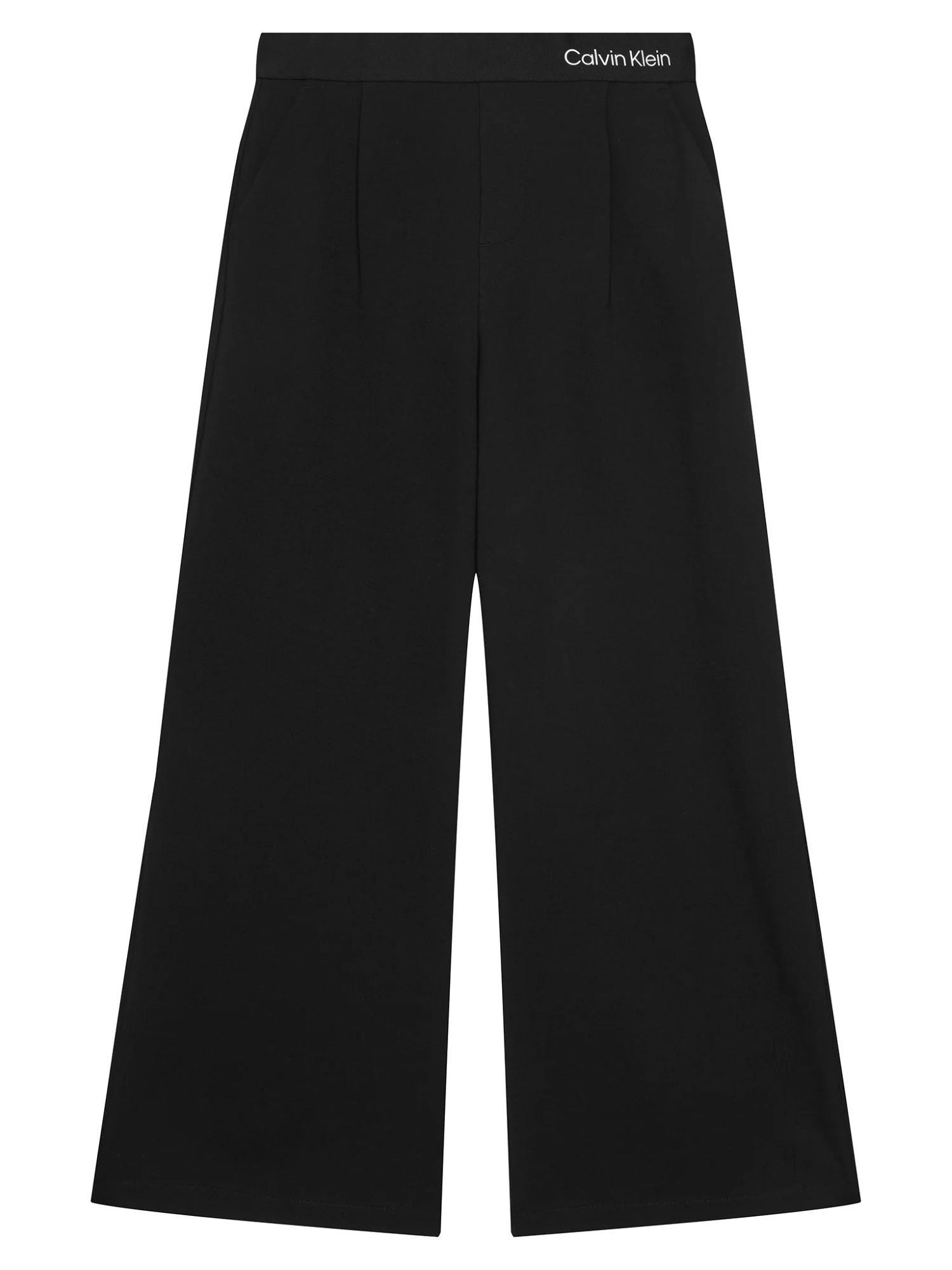 Calvin Klein Jeans pantaloni bambina wide leg nero IG0IG03091 BEH Calvin Klein Jeans 