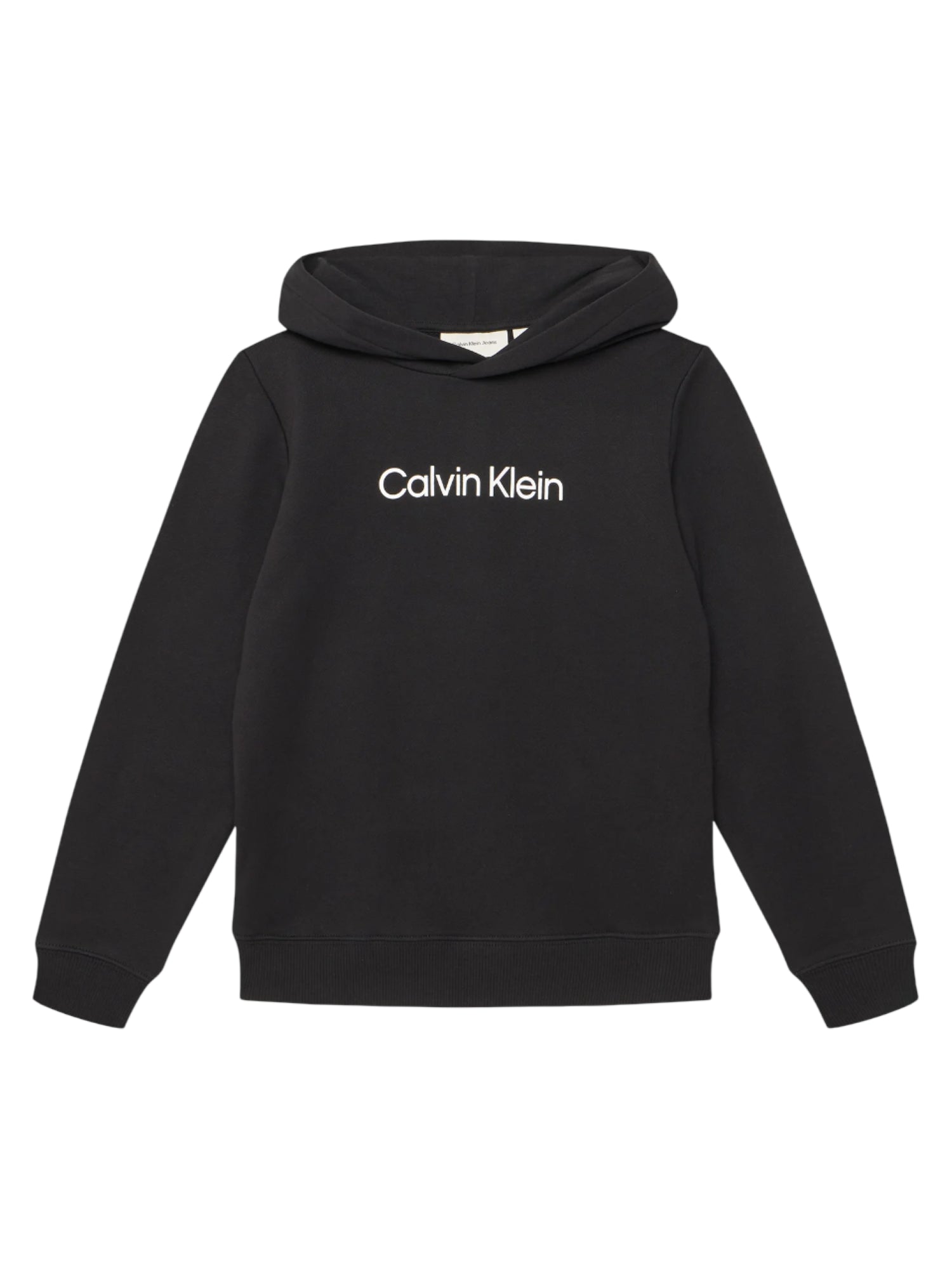 Calvin Klein felpa con cappuccio bambino nero IU0IU00679 BEH Calvin Klein Jeans 