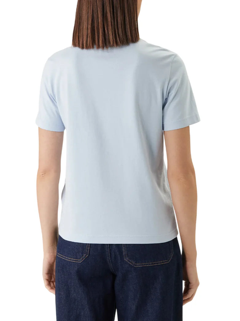 Calvin Klein Jeans T-shirt manica corta donna con logo celeste LV047B865G C1O Calvin Klein Jeans 