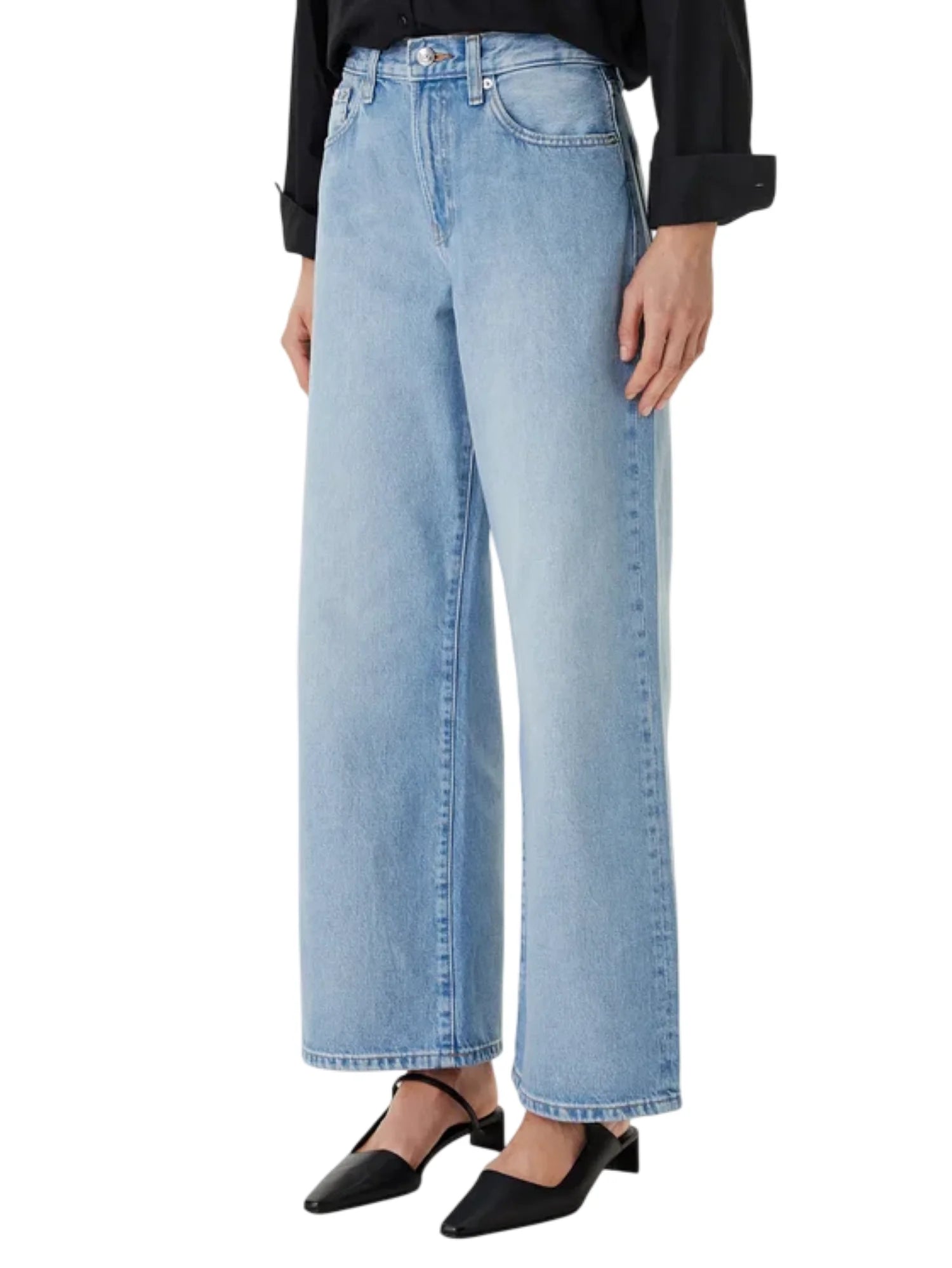 Calvin Klein Jeans  jeans donna wide leg lavaggio chiaro LV047F662G RJK Calvin Klein Jeans 