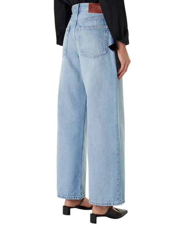 Calvin Klein Jeans  jeans donna wide leg lavaggio chiaro LV047F662G RJK Calvin Klein Jeans 