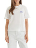 Calvin Klein Jeans T-shirt manica corta con logo ricamato bianco