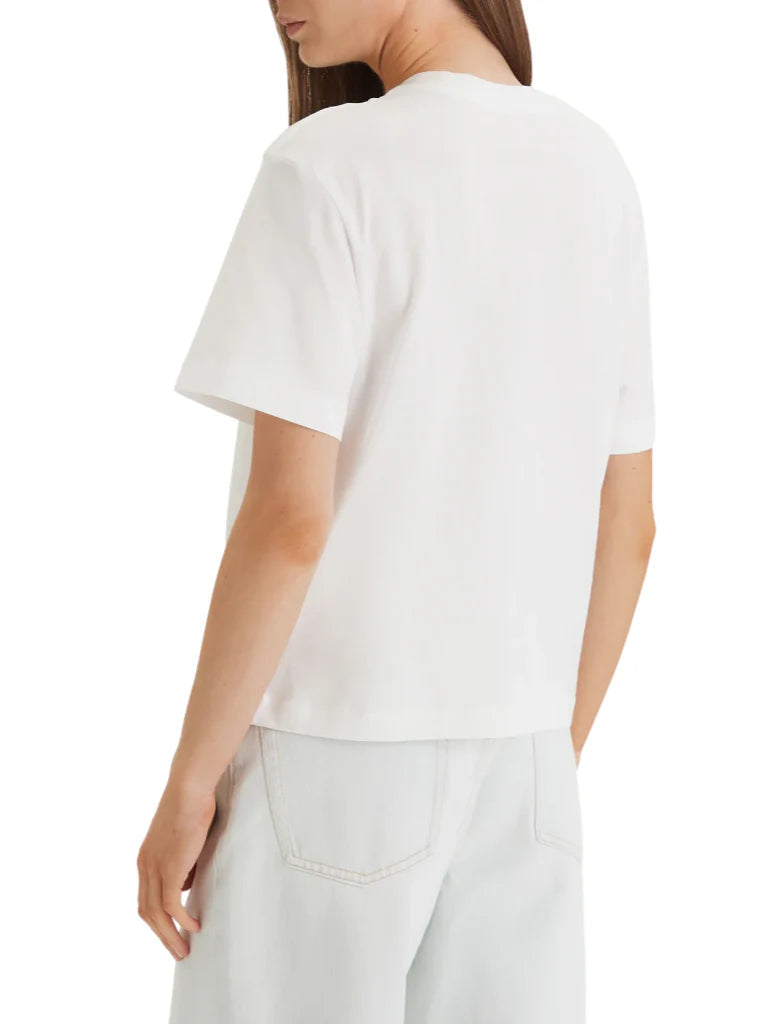 Calvin Klein Jeans T-shirt manica corta con logo ricamato bianco LV047F801G YAF Calvin Klein Jeans 