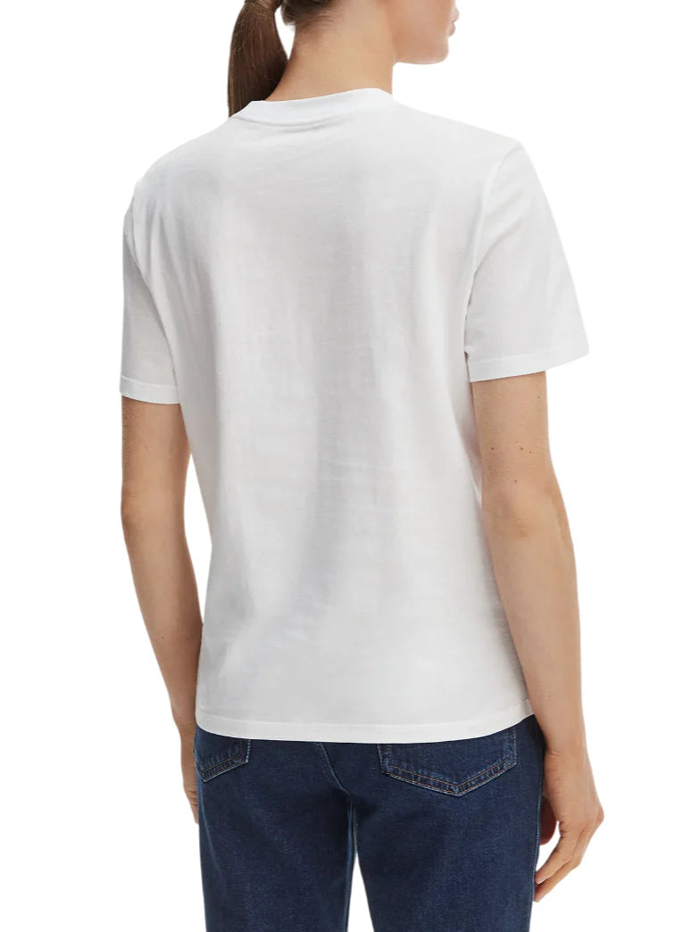 Calvin Klein Jeans T-shirt manica corta donna con logo bianco LV047F810G YAF Calvin Klein Jeans 