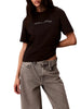 Calvin Klein T-shirt donna manica corta donna nero