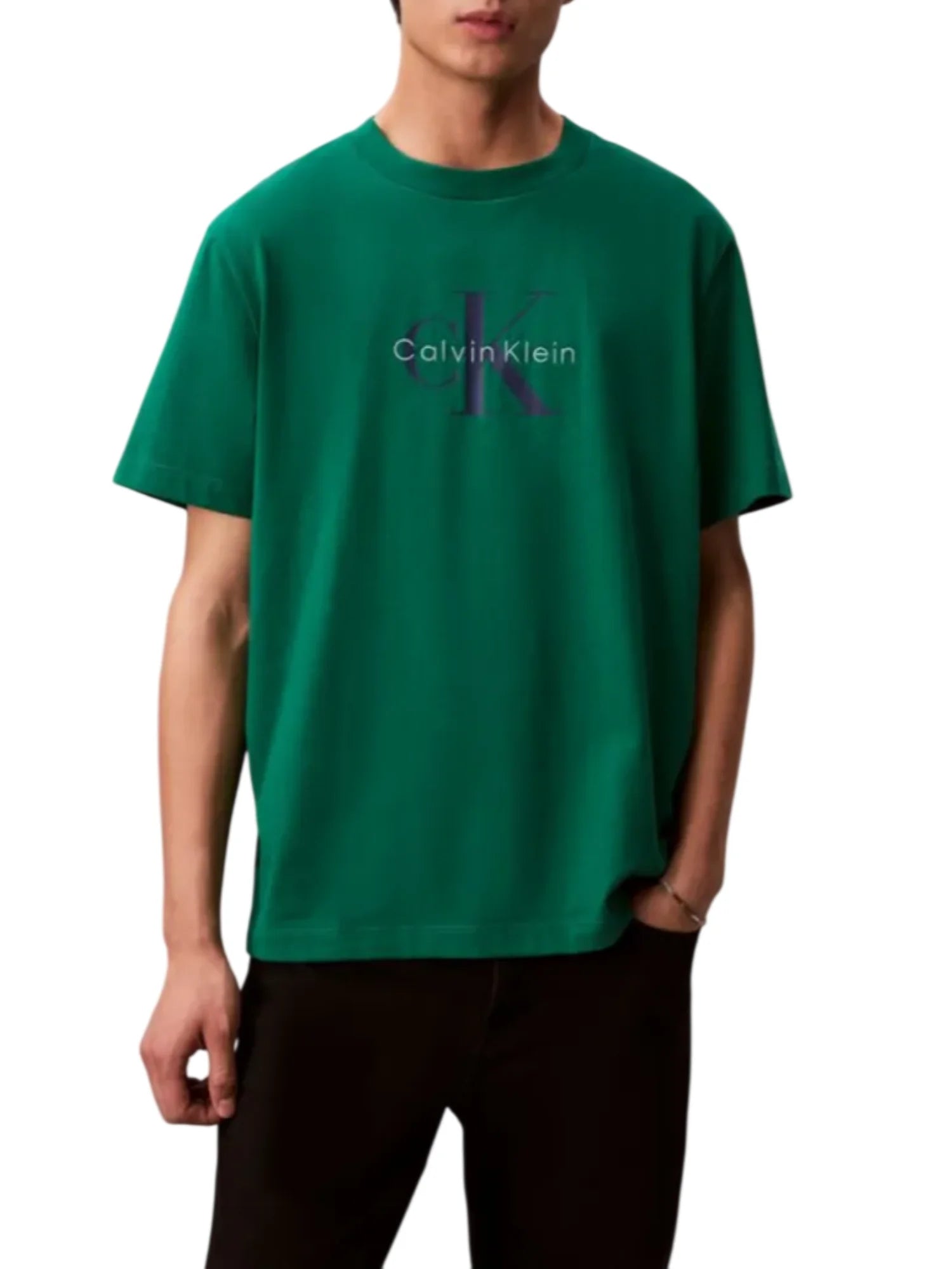 Calvin Klein Jeans T-shirt manica corta verde LV04RB862G L4G Calvin Klein Jeans 