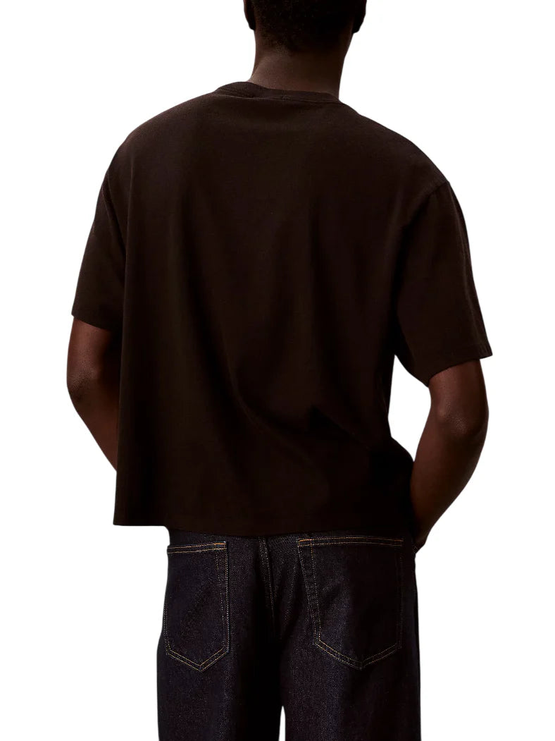 Calvin Klein Jeans T-shirt uomo manica corta con logo nero LV04RC249G UB1 Calvin Klein Jeans 