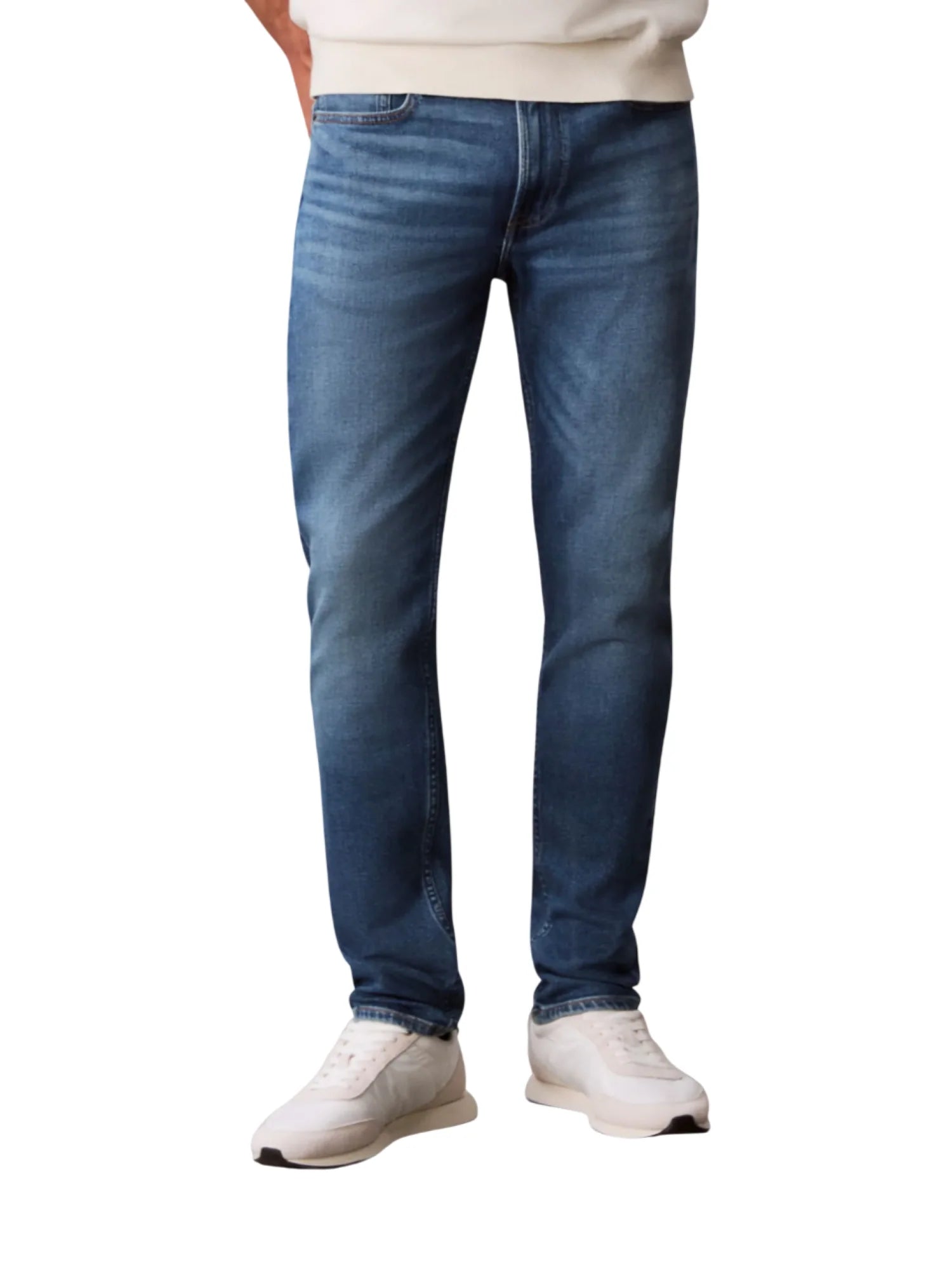 Calvin Klein Jeans jeans uomo gamba slim lavaggio blu LV04RC765G EFD Calvin Klein Jeans 