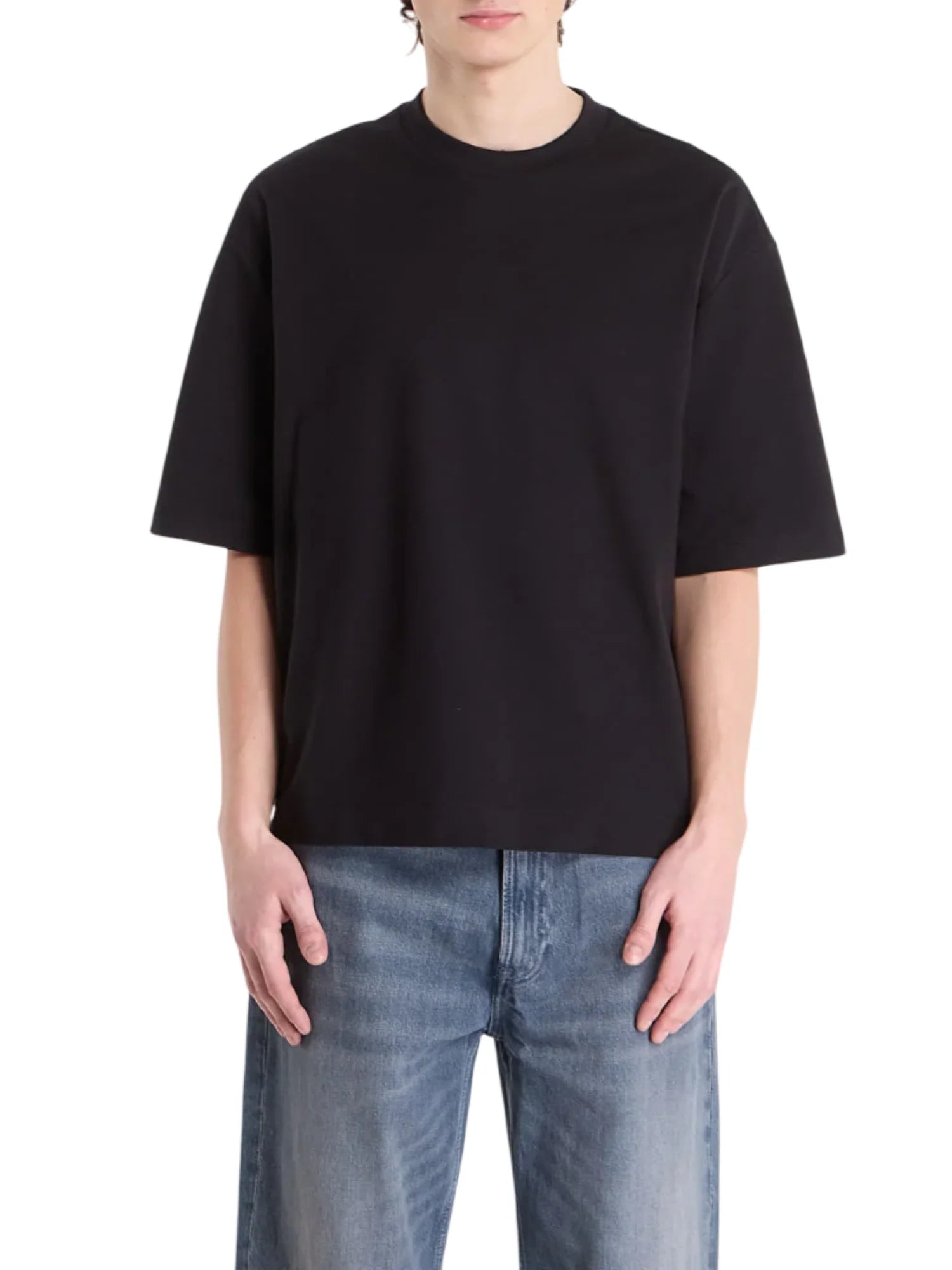 Calvin Klein Jeans T-shirt uomo relaxed fit nero LV04RF203G UB1 Calvin Klein Jeans 