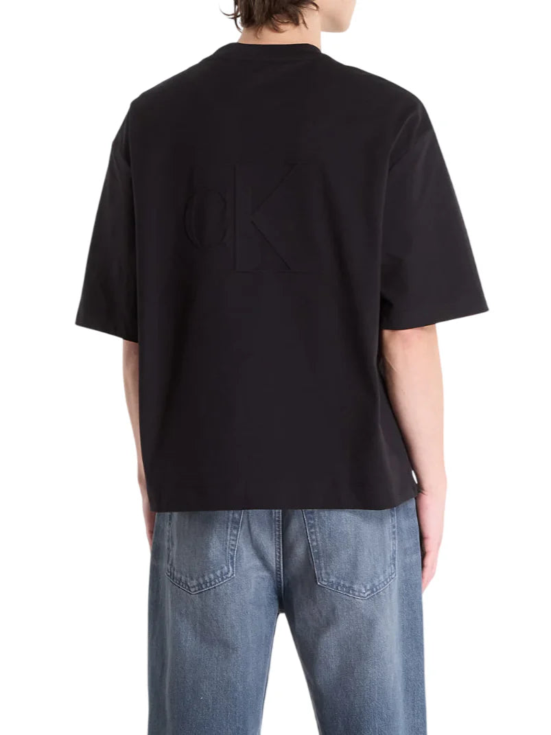 Calvin Klein Jeans T-shirt uomo relaxed fit nero LV04RF203G UB1 Calvin Klein Jeans 