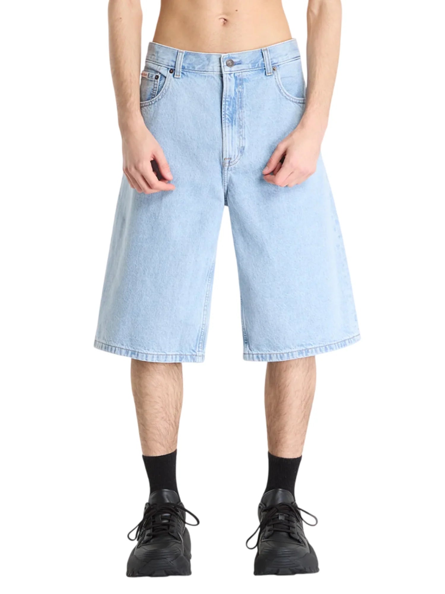 Calvin Klein Jeans bermuda uomo in denim lavaggio blu chiaro LV04RF736G WEI Calvin Klein Jeans 